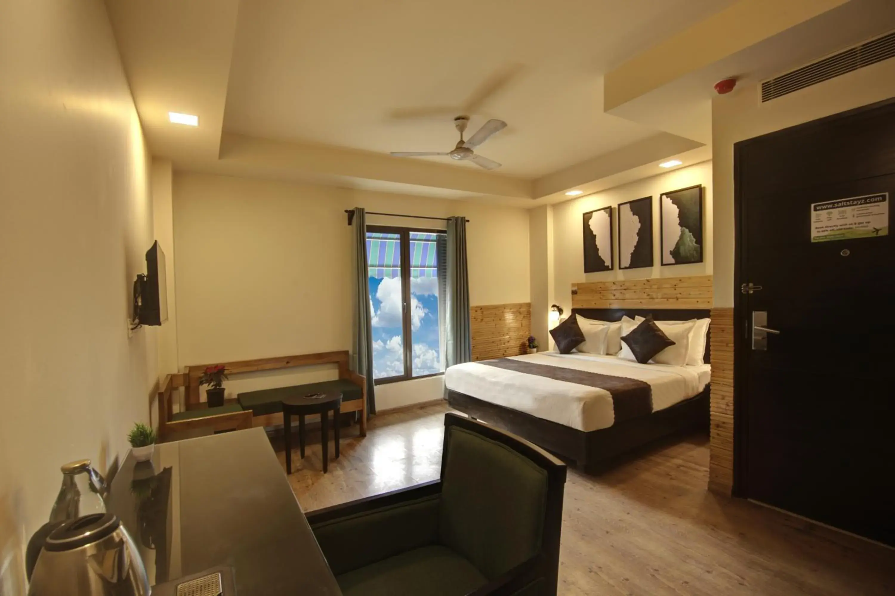 Bed in Saltstayz Thyme Sukhdev Vihar, New Delhi Bed in Saltstayz Thyme Sukhdev Vihar, New Delhi