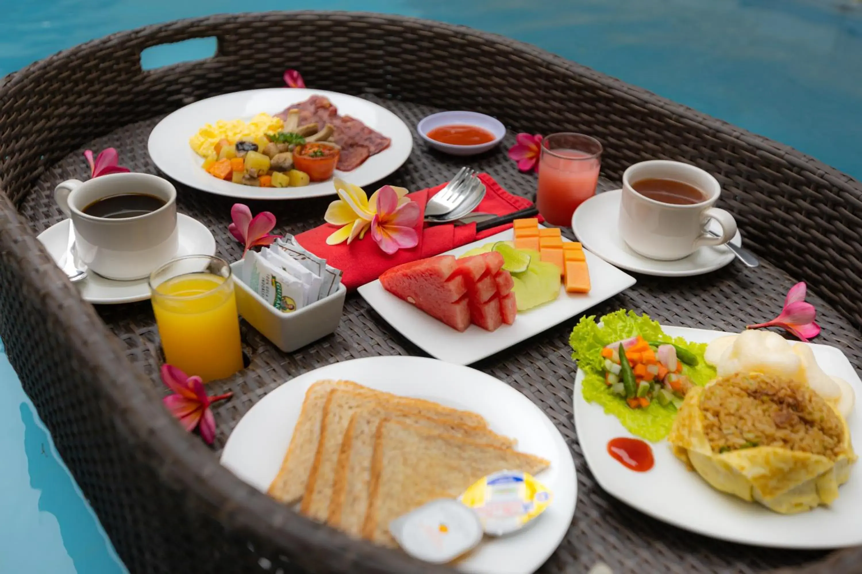 Breakfast in Luxotic Private Villa and Resort Breakfast in Luxotic Private Villa and Resort