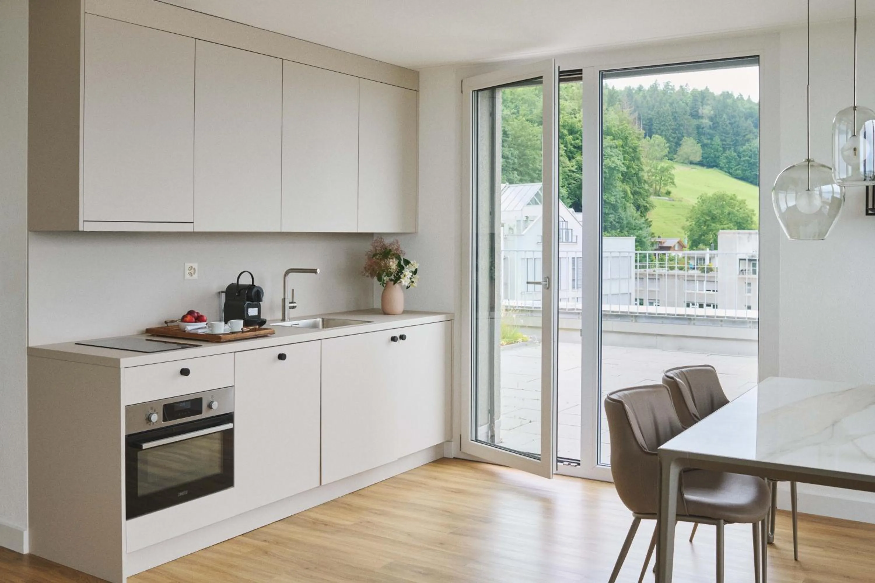 Kitchen or kitchenette in Belmont Residences lakeview in Horgen Zürich Zug Pfäffikon