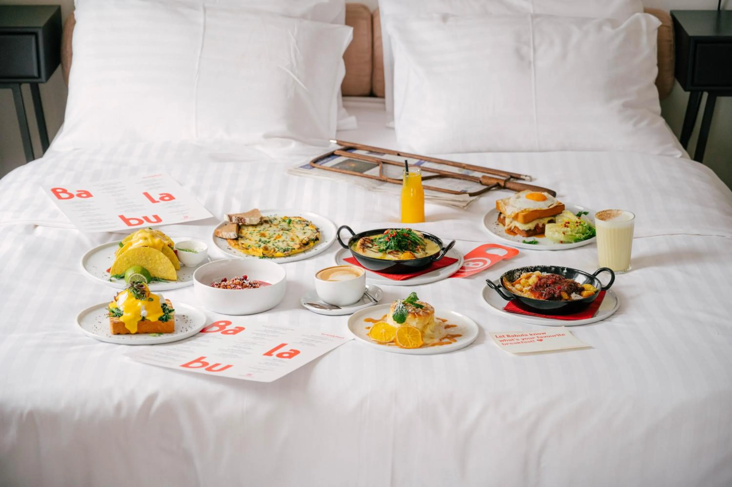 Restaurant/places to eat, Bed in Hotel Babula am Augarten