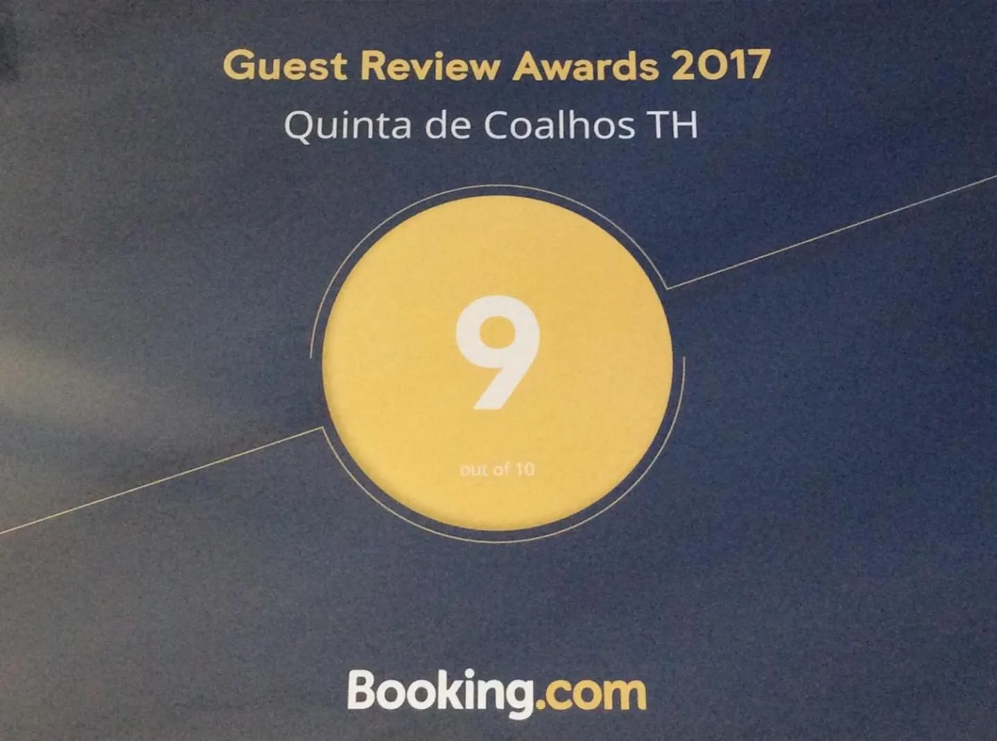 Certificate/Award in Quinta de Coalhos TH