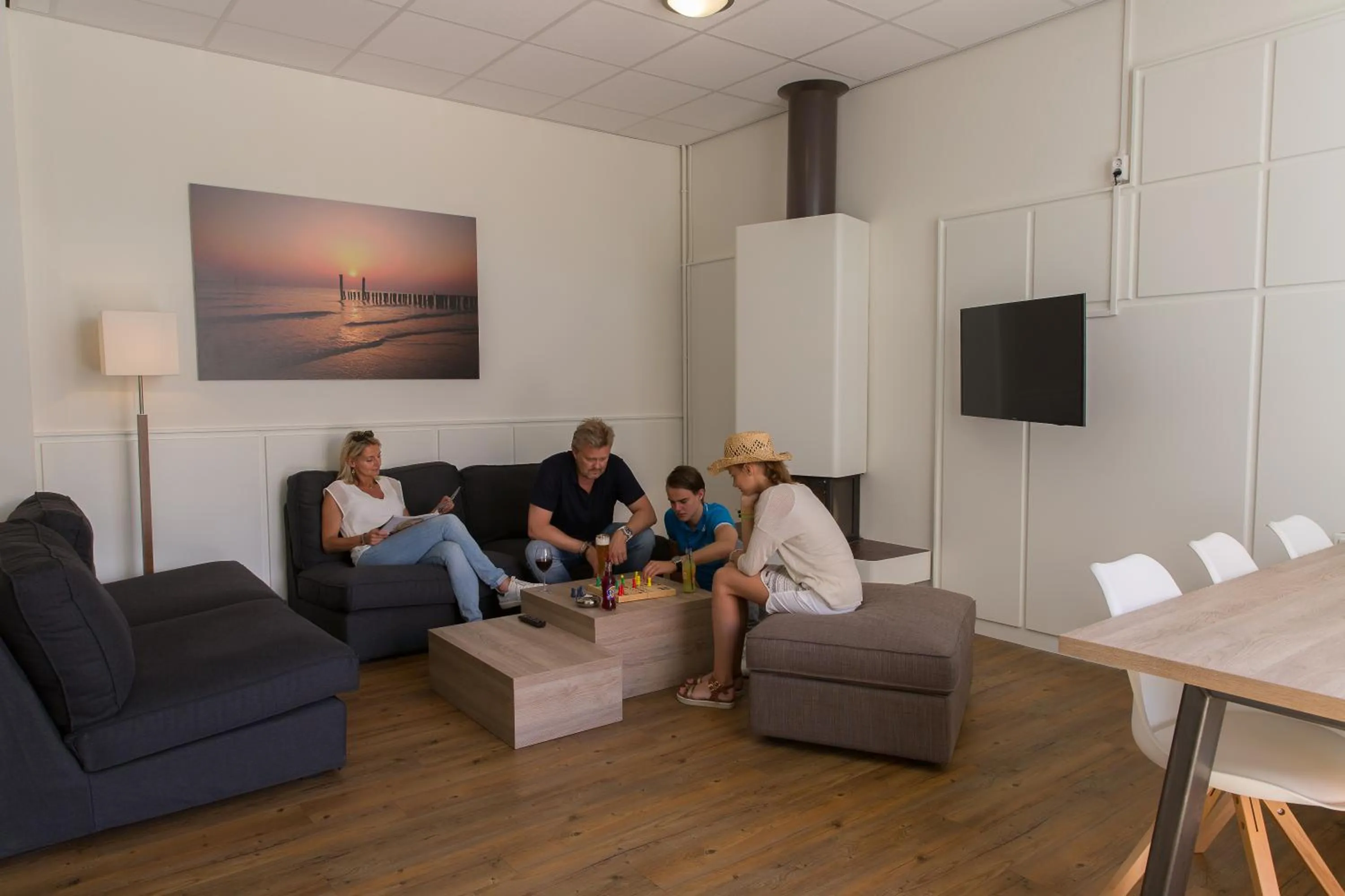 Living room in Strandhotel Bos en Duin