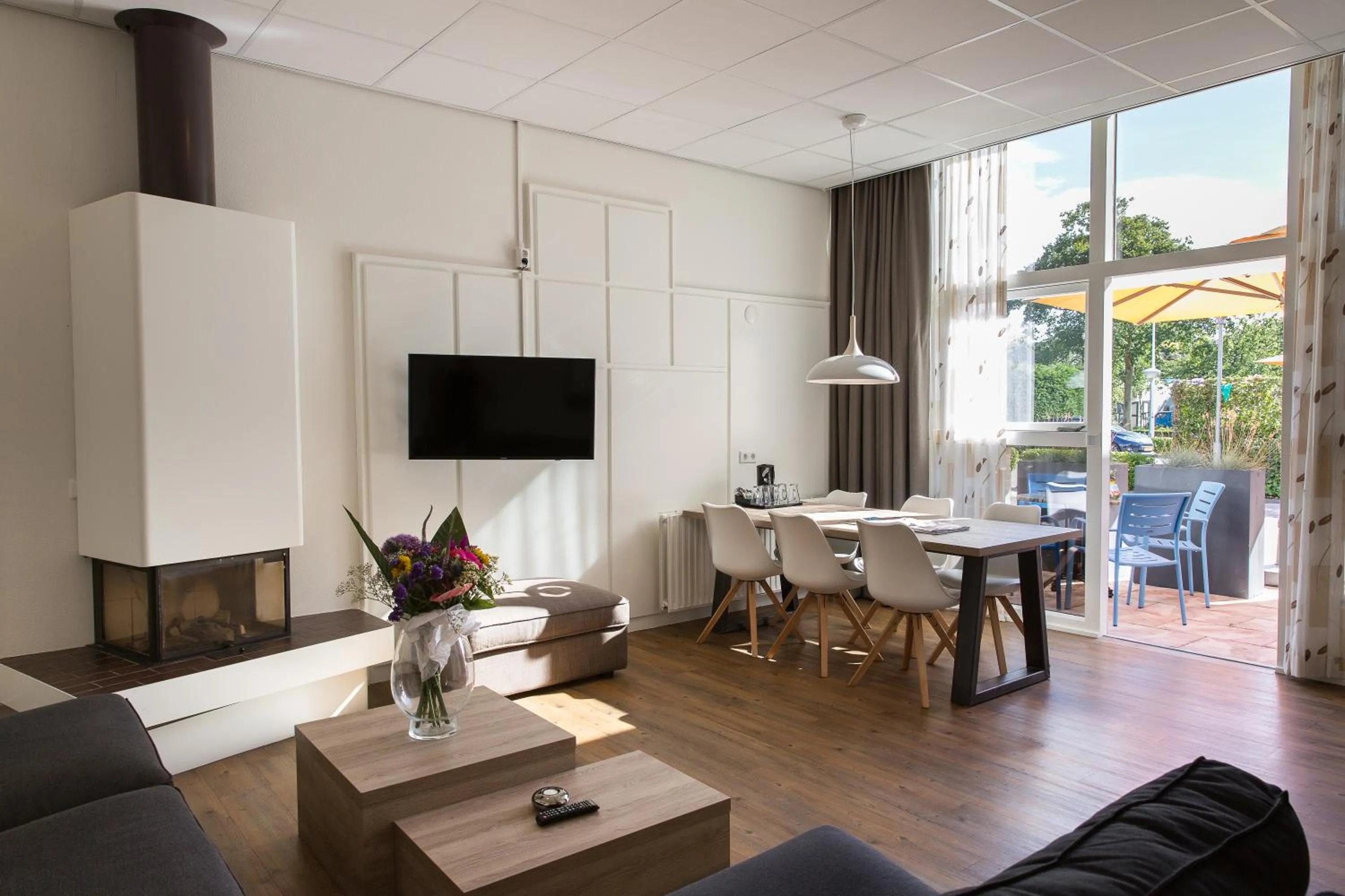 Seating area in Strandhotel Bos en Duin