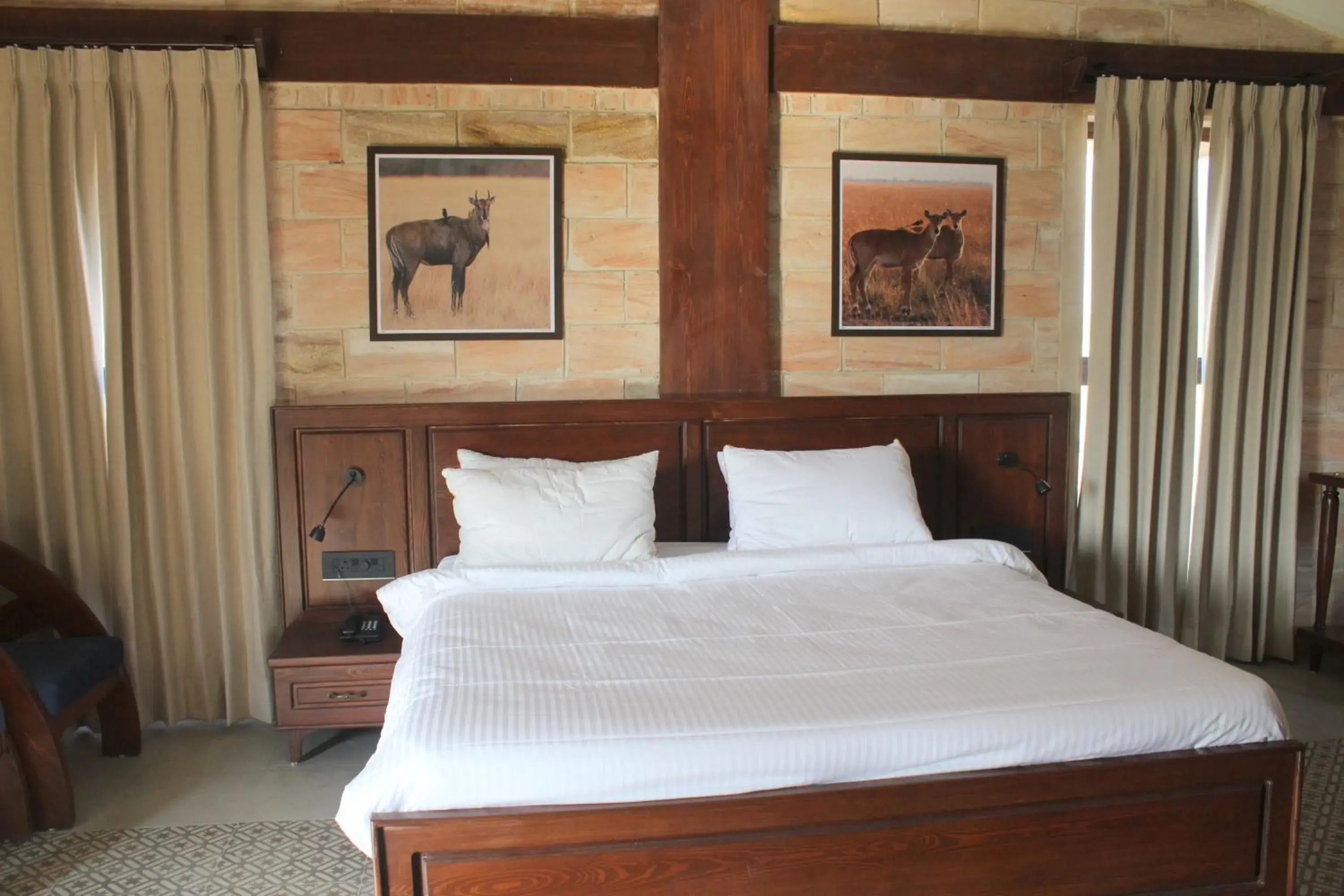 Bed in The Blackbuck Trails Velavadar Bed in The Blackbuck Trails Velavadar