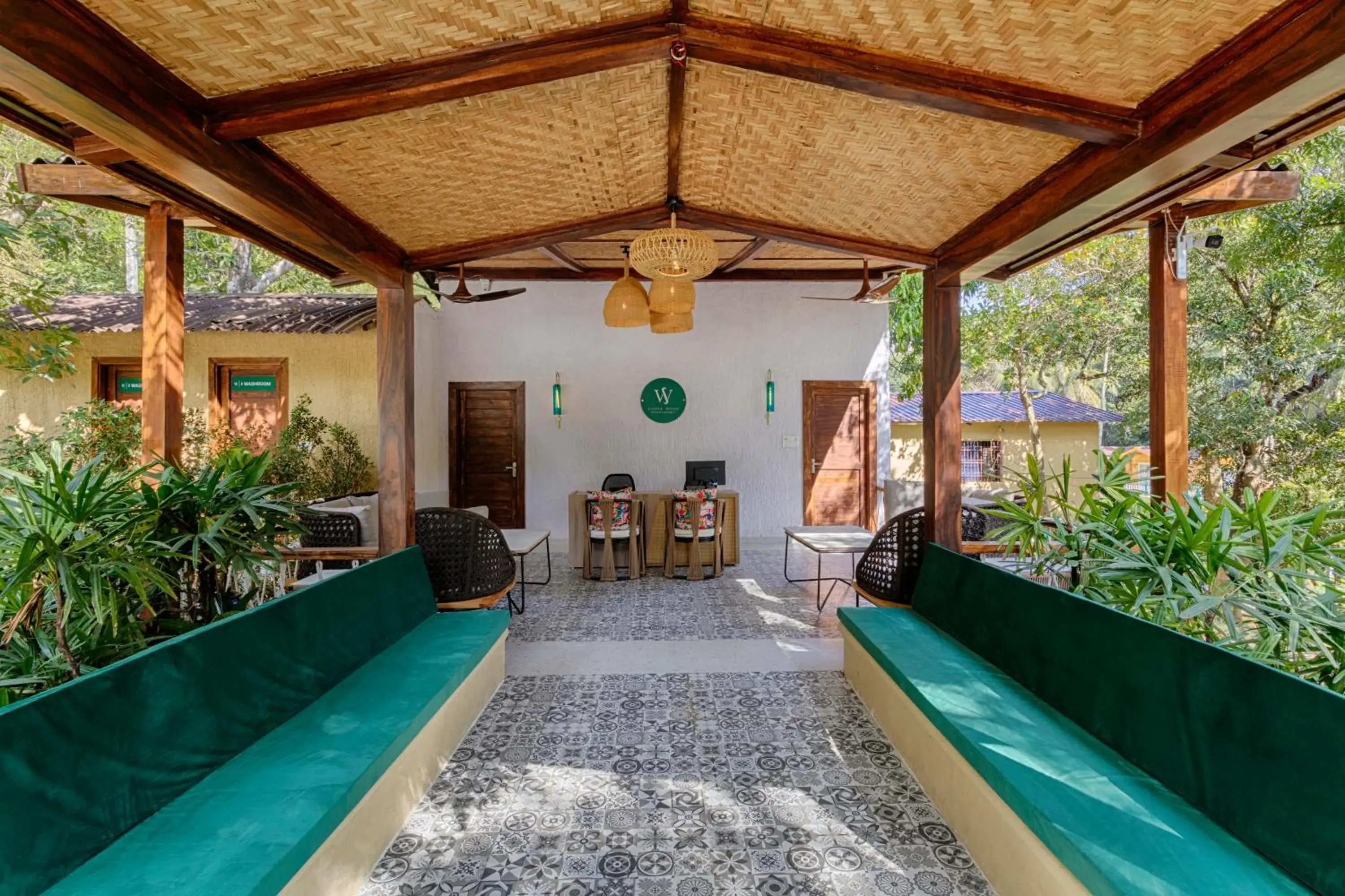 Lobby or reception in Stone Wood Premier Dandeli Lobby or reception in Stone Wood Premier Dandeli