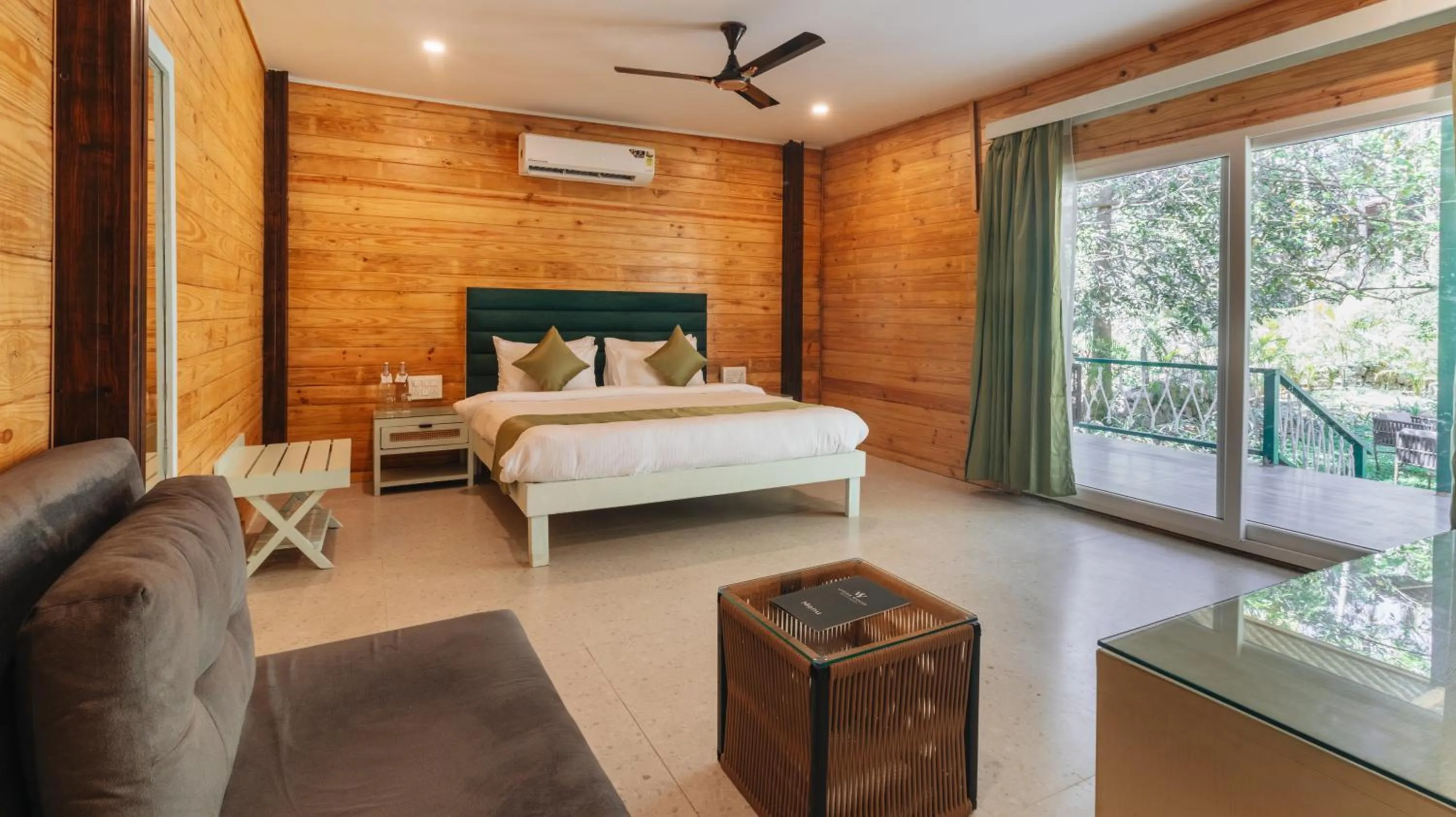 Bed in Stone Wood Premier Dandeli