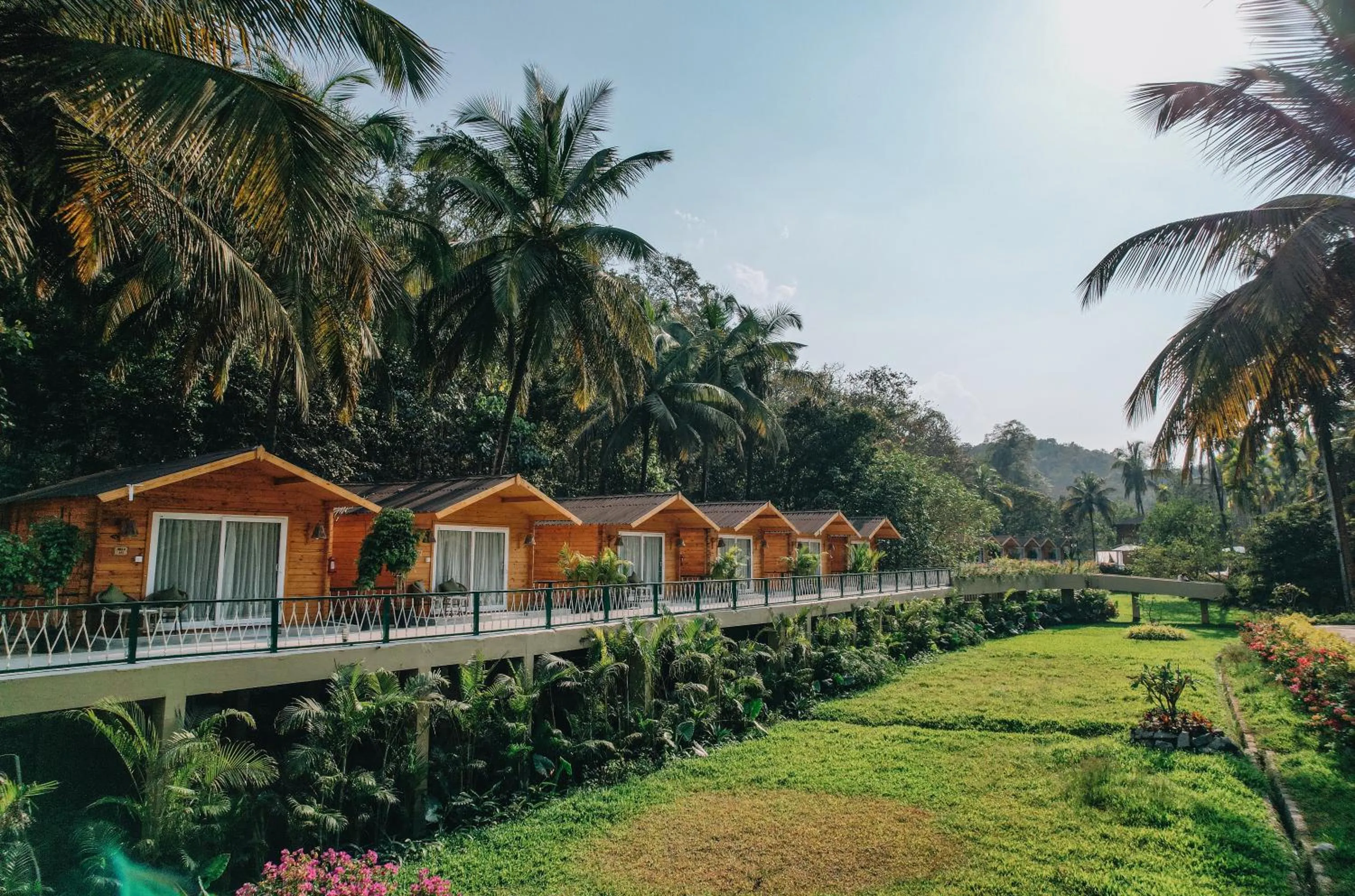 Garden view in Stone Wood Premier Dandeli