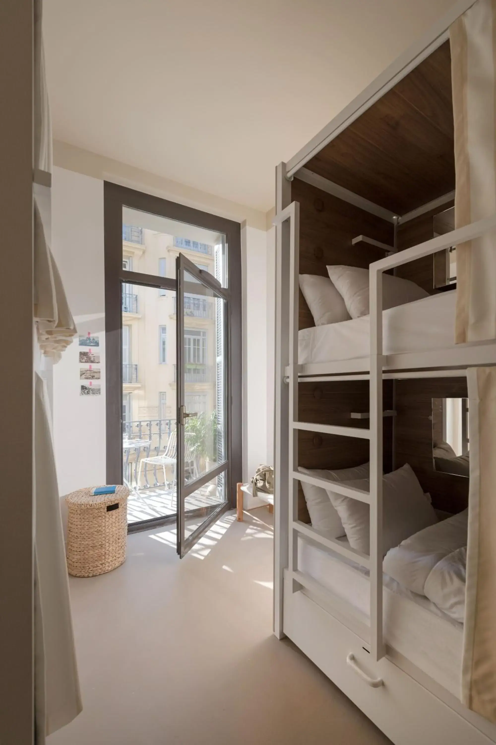 Balcony/Terrace, Bed in SLO Hostel Nice Balcony/Terrace, Bed in SLO Hostel Nice