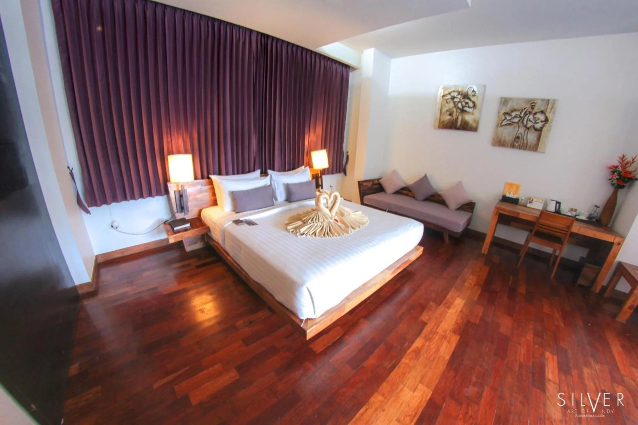 Bed in Bundhaya Villas