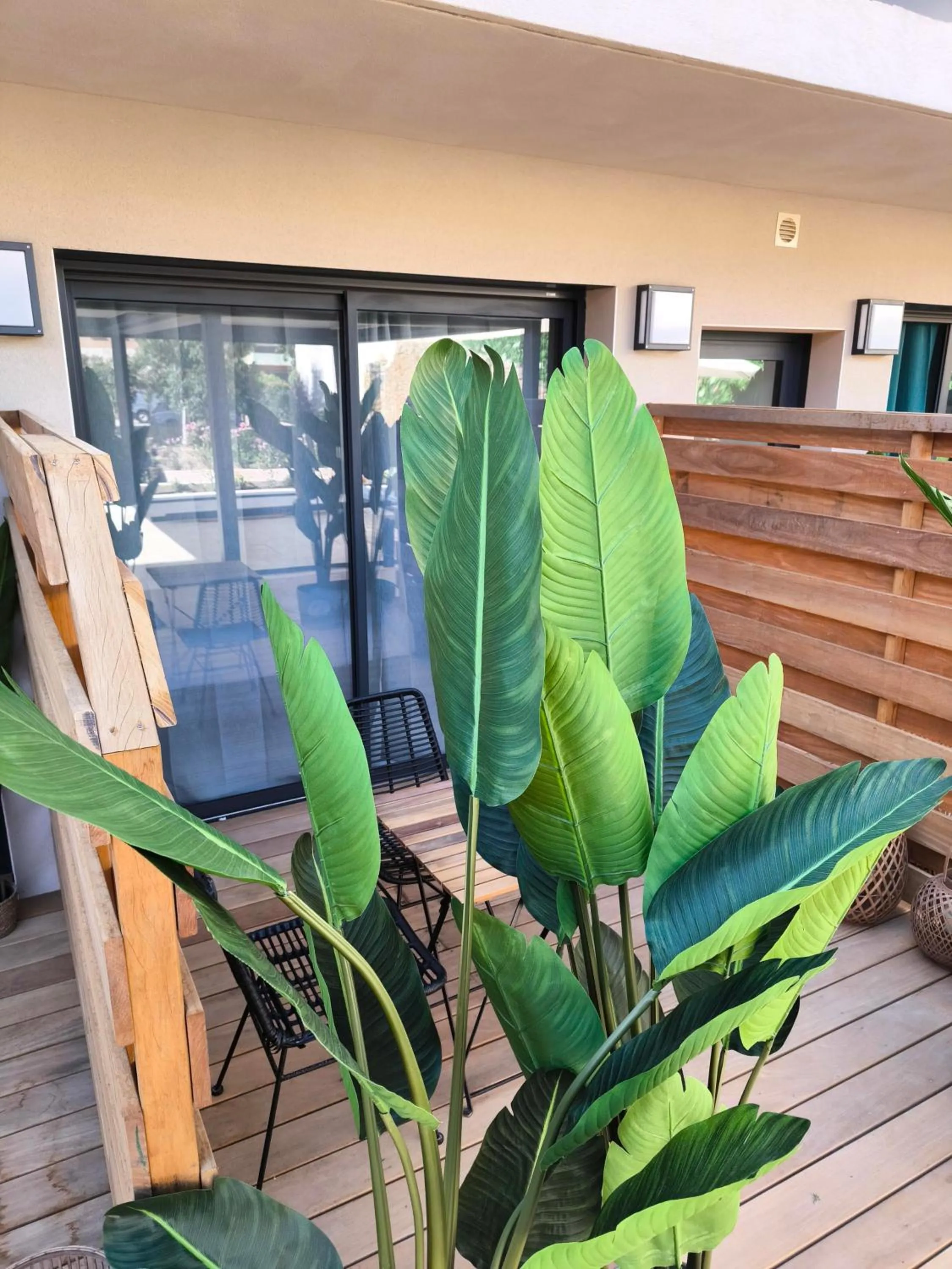 Patio in Hôtel A Stretta