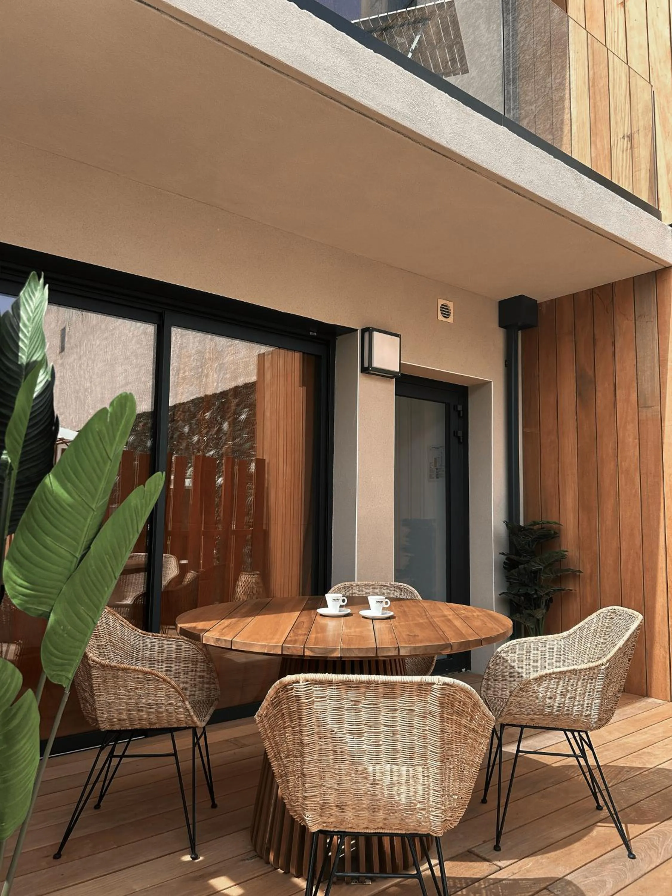 Patio in Hôtel A Stretta