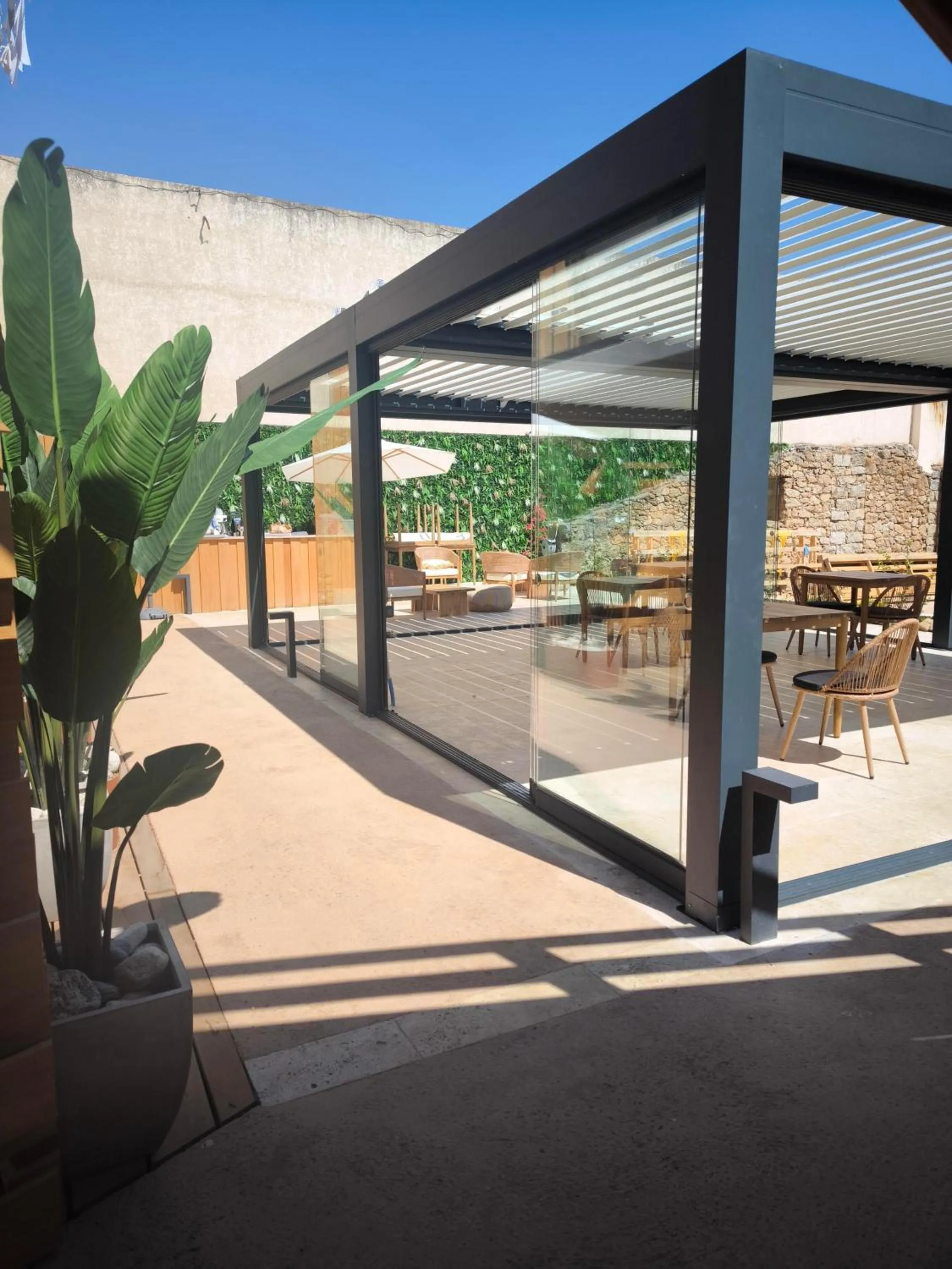 Patio in Hôtel A Stretta