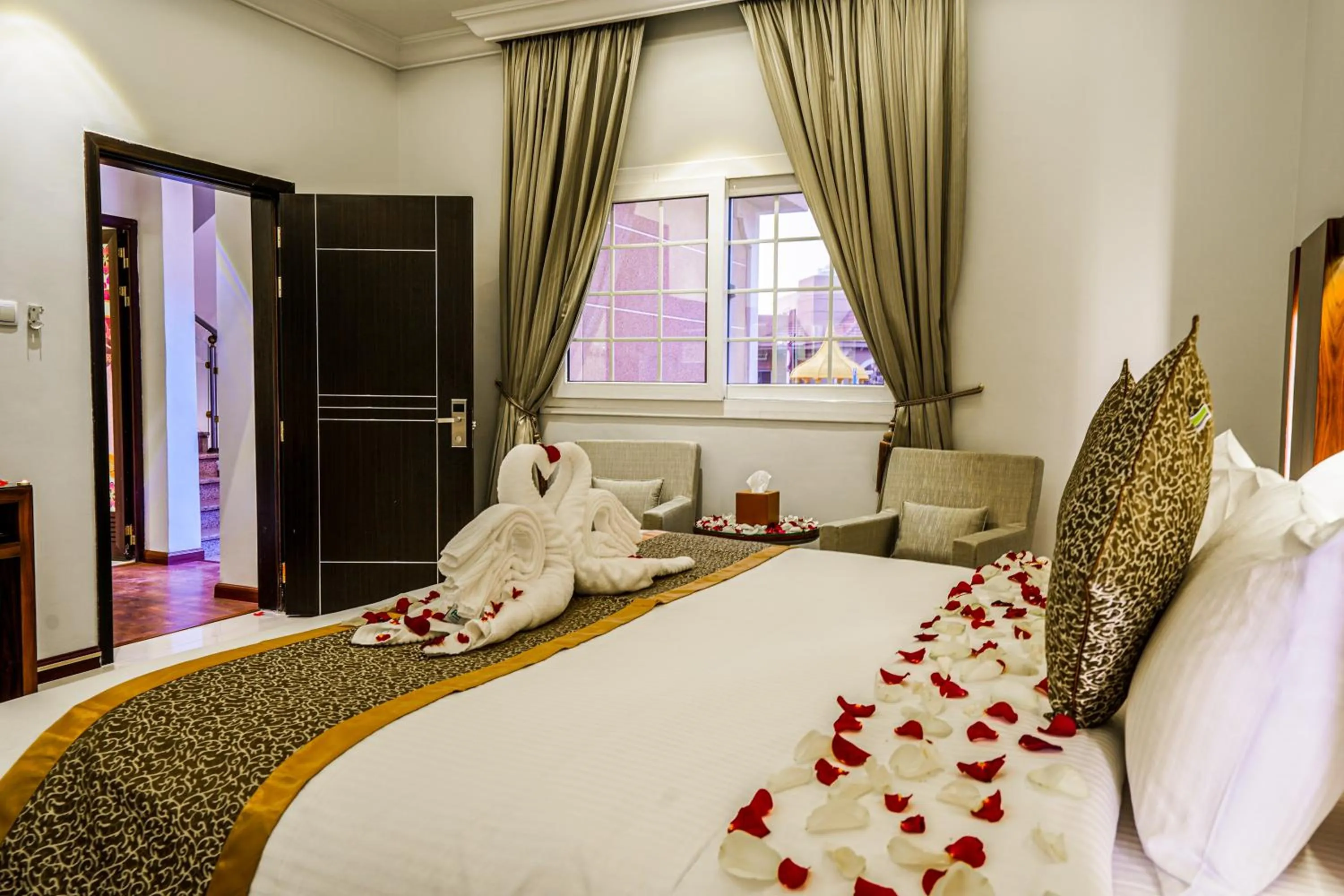 Bed in Meral Oasis Resort Taif