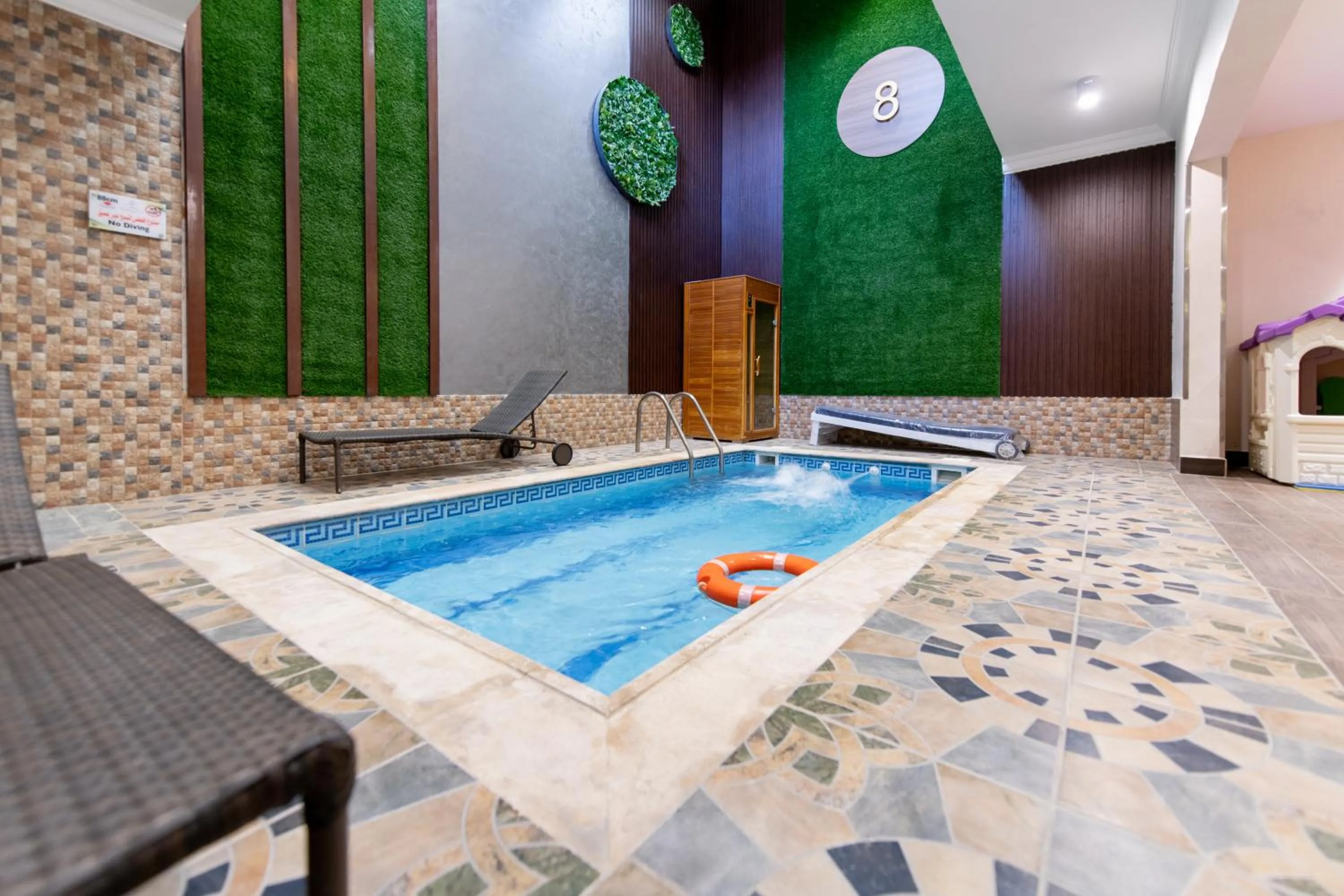 Pool view in Meral Oasis Resort Taif