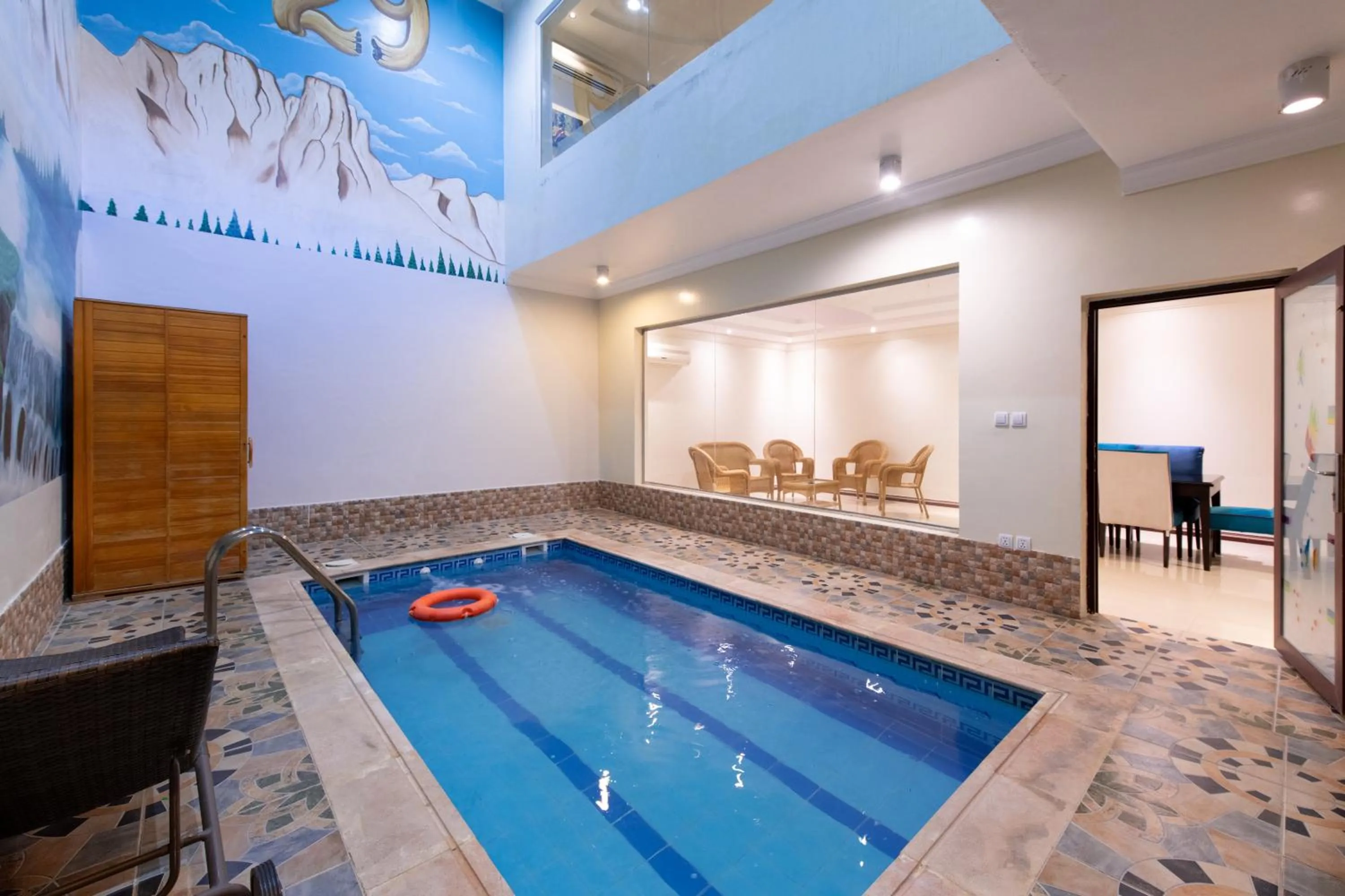 Pool view in Meral Oasis Resort Taif