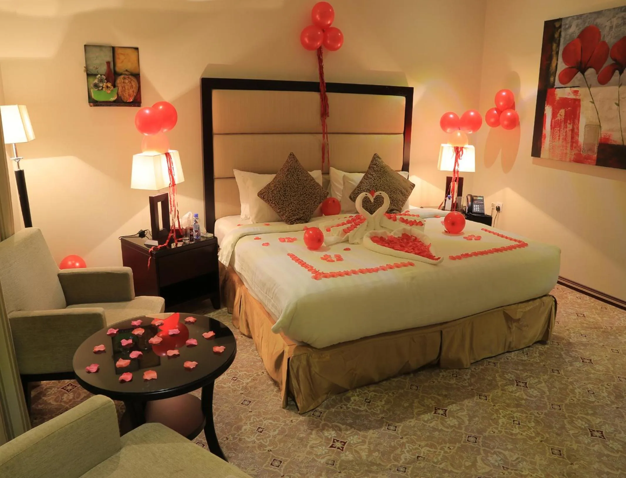 Bed in Meral Oasis Resort Taif