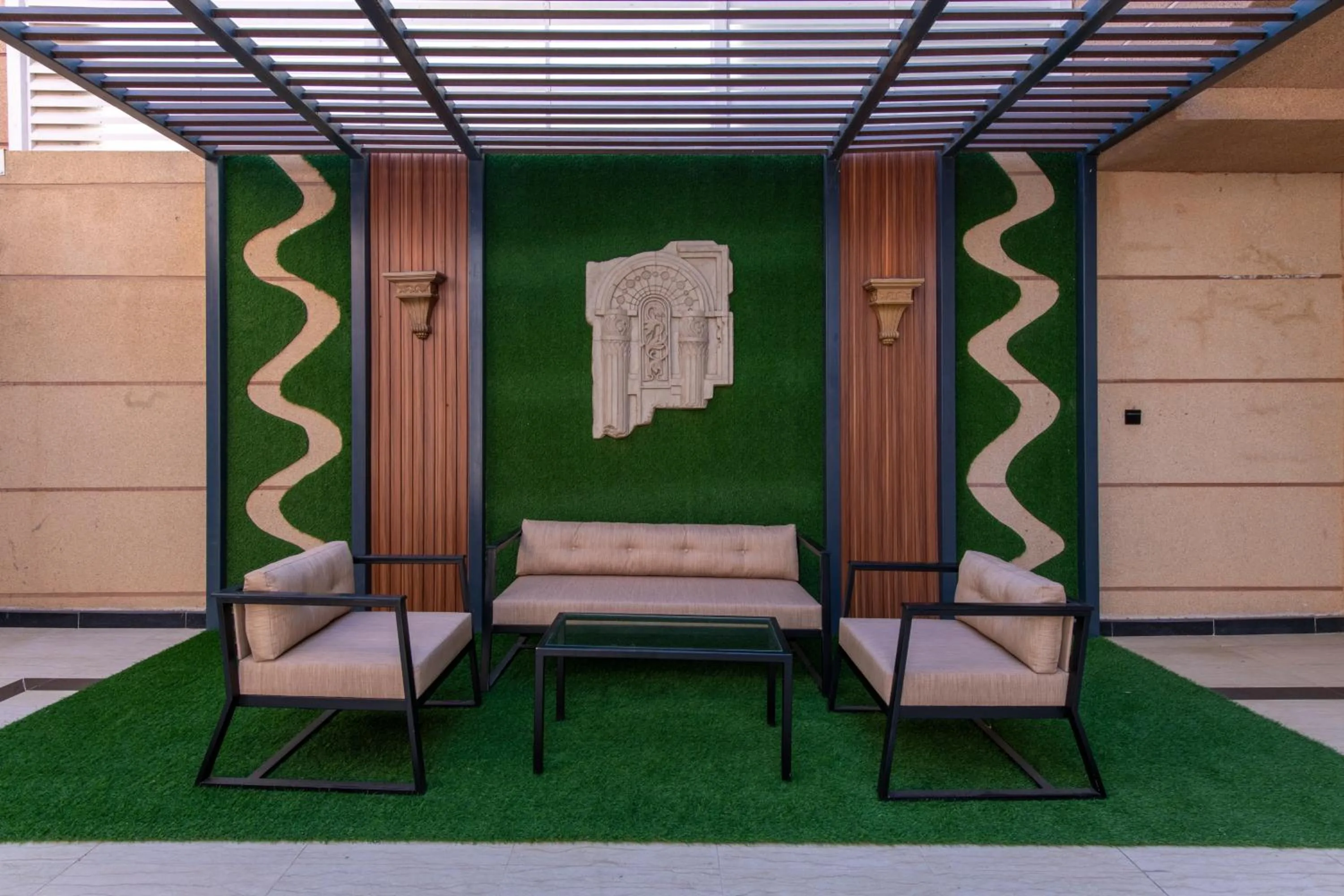 Seating area in Meral Oasis Resort Taif