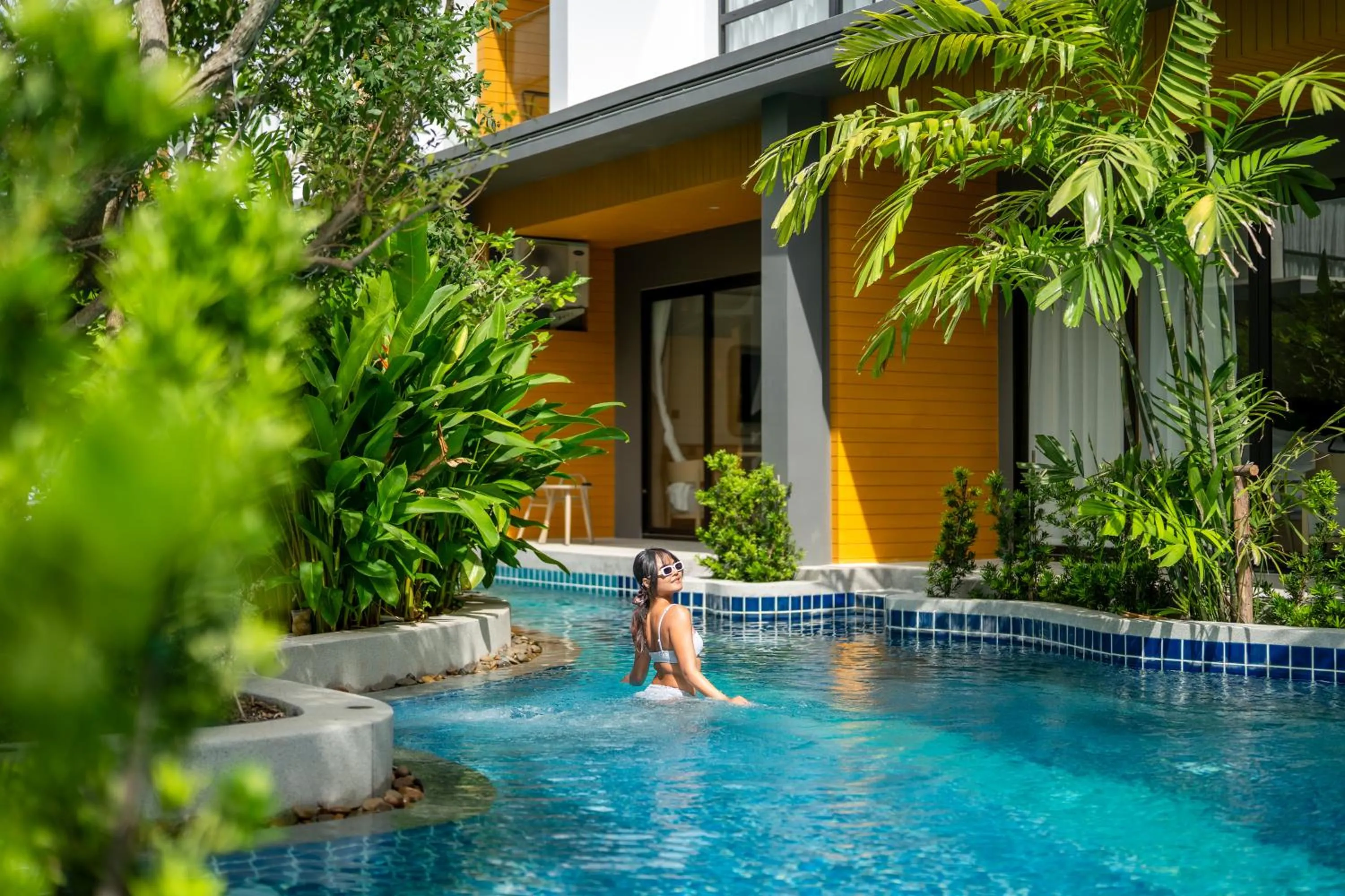 Pool view in Wyndham Garden Naithon Phuket