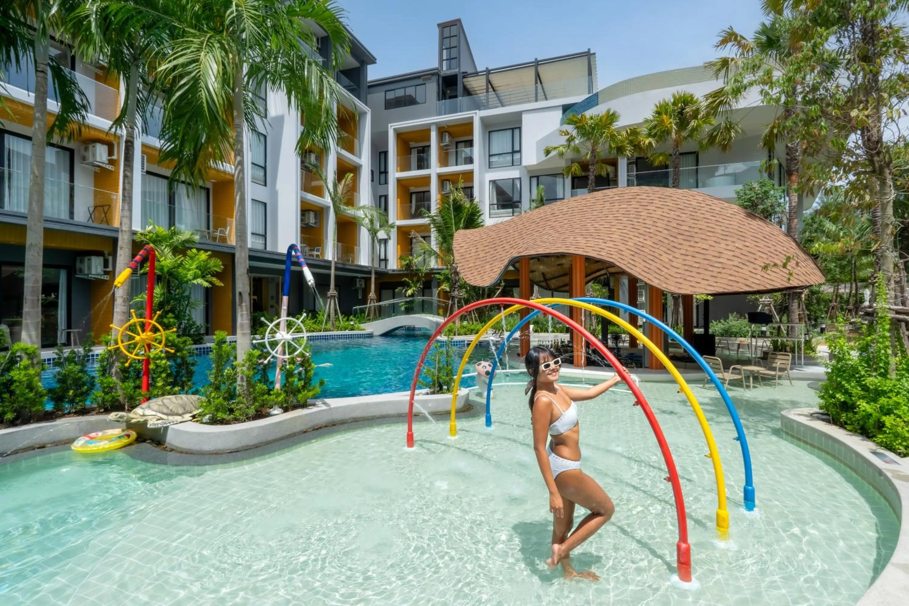 Pool view in Wyndham Garden Naithon Phuket