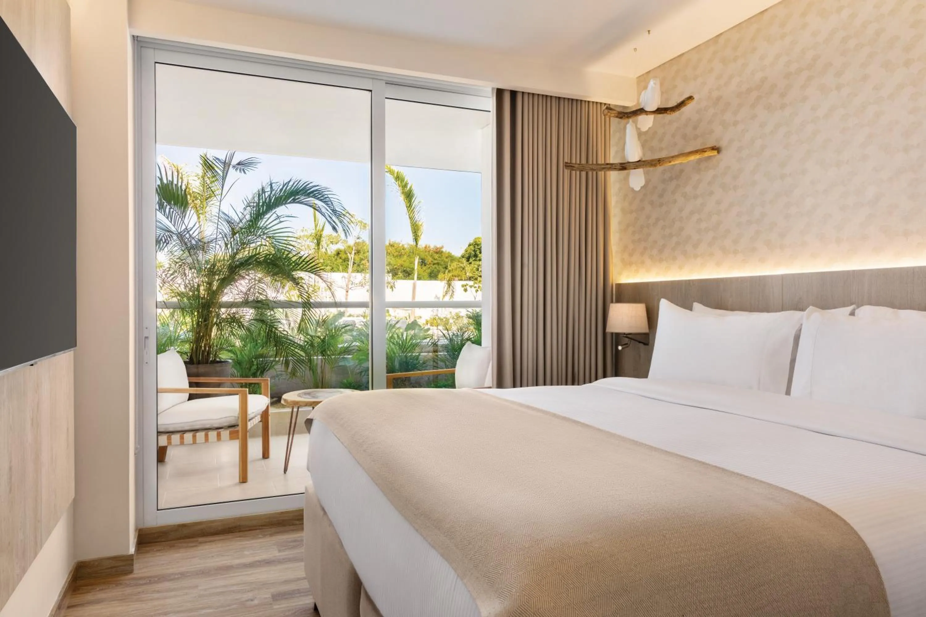 Bed in Wyndham Residences Santa Marta Aluna Beach Club