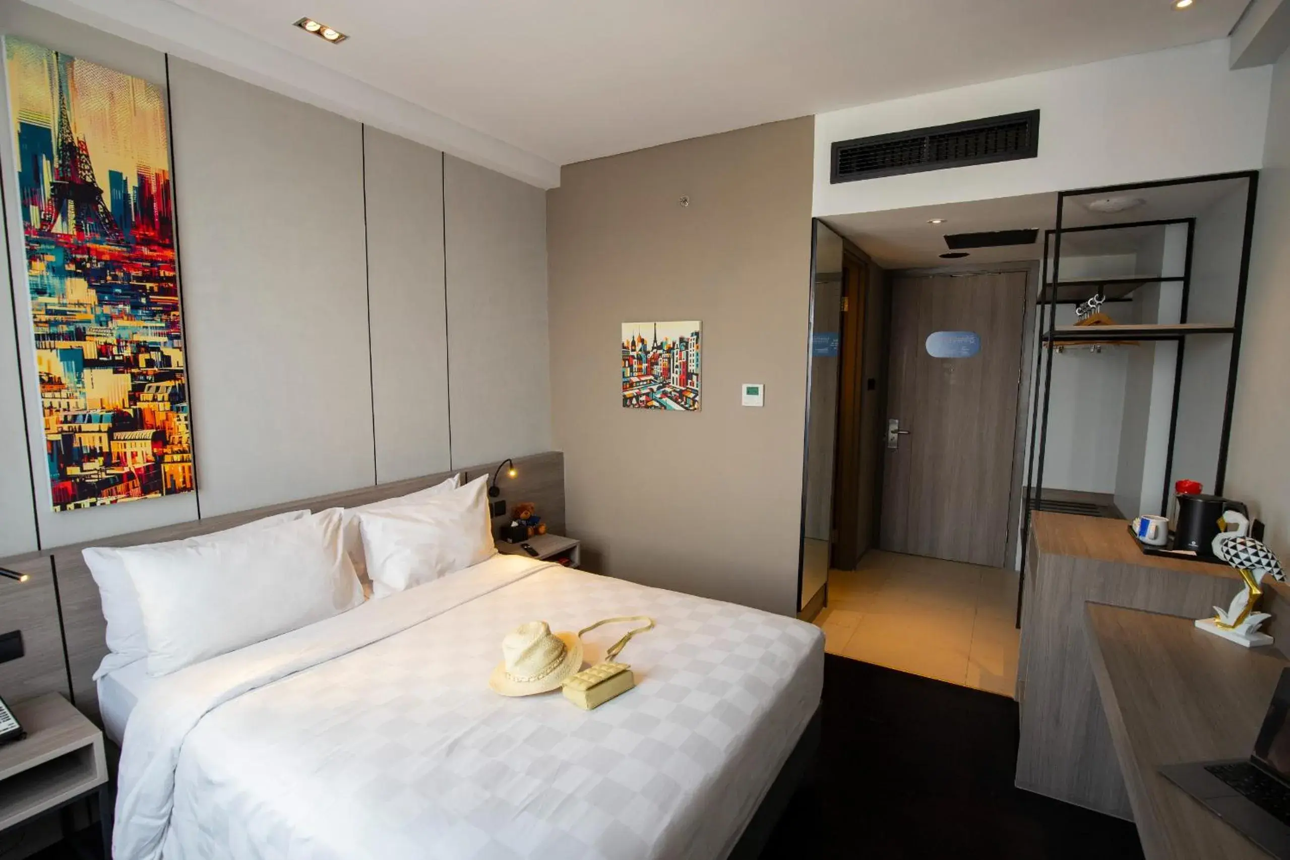 Bedroom, Bed in Citadines Connect Airport Jakarta Hotel Bedroom, Bed in Citadines Connect Airport Jakarta Hotel