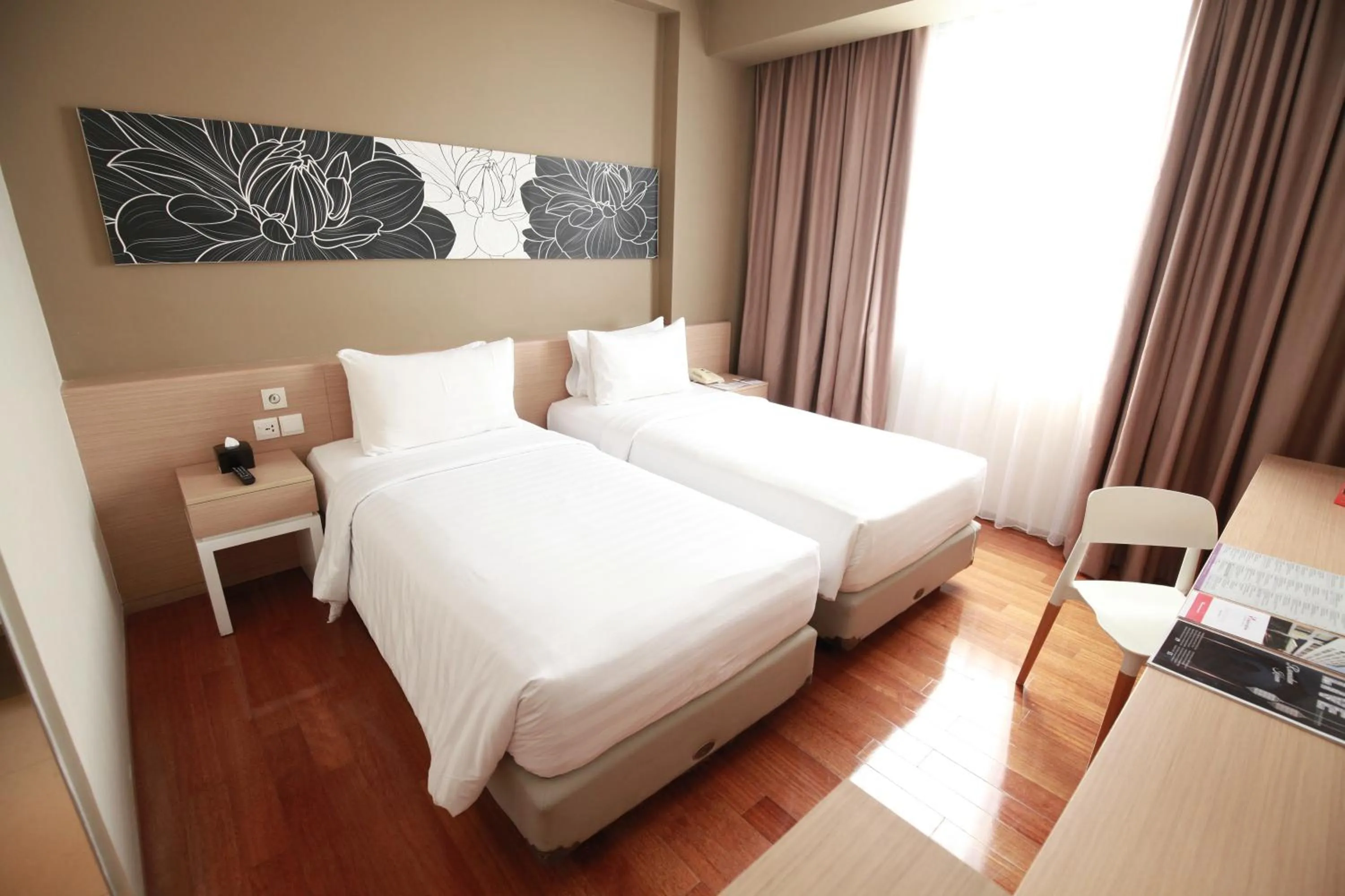 Superior Twin Room in Citadines Connect Airport Jakarta Hotel