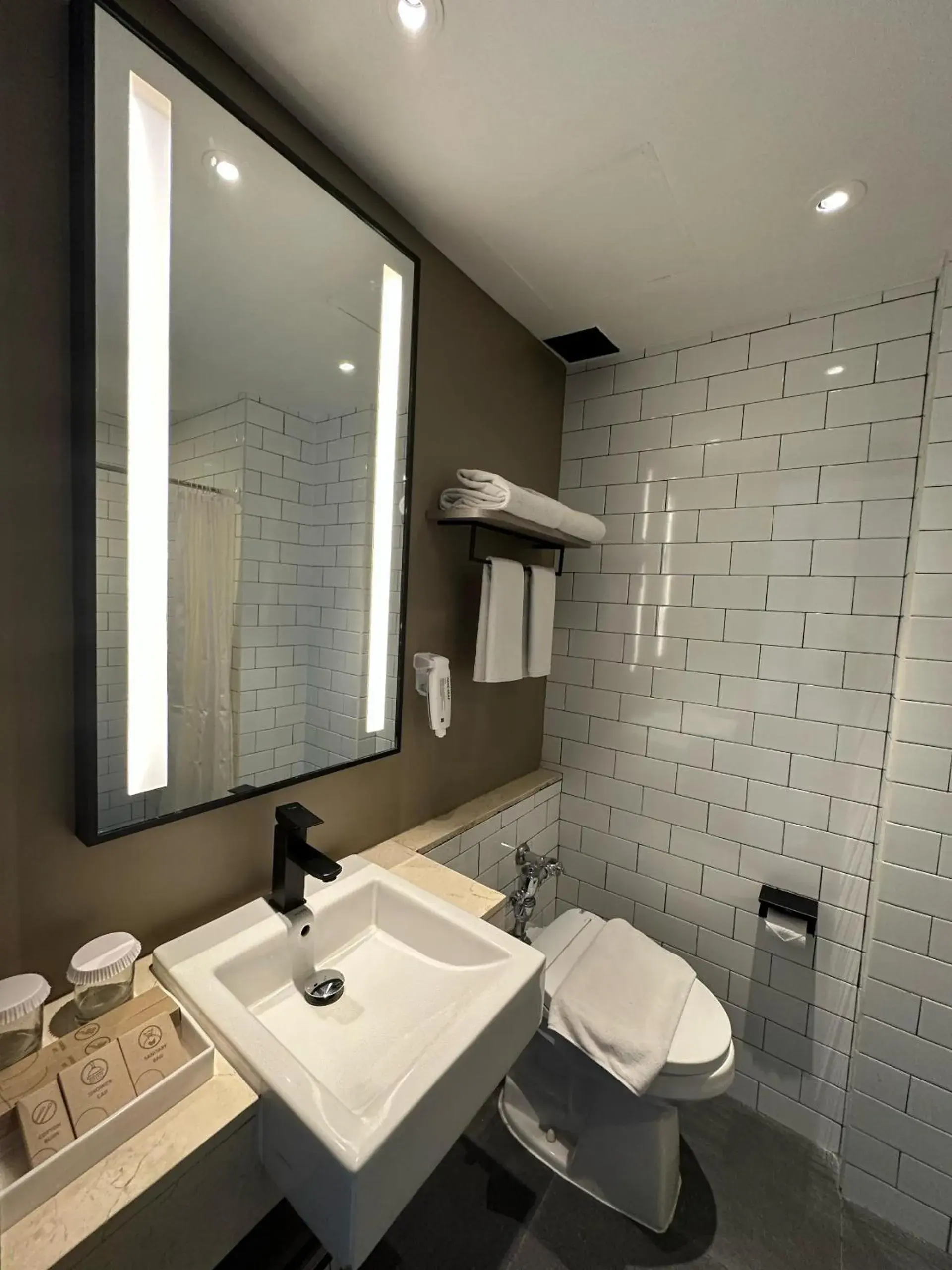 Bathroom in Citadines Connect Airport Jakarta Hotel Bathroom in Citadines Connect Airport Jakarta Hotel