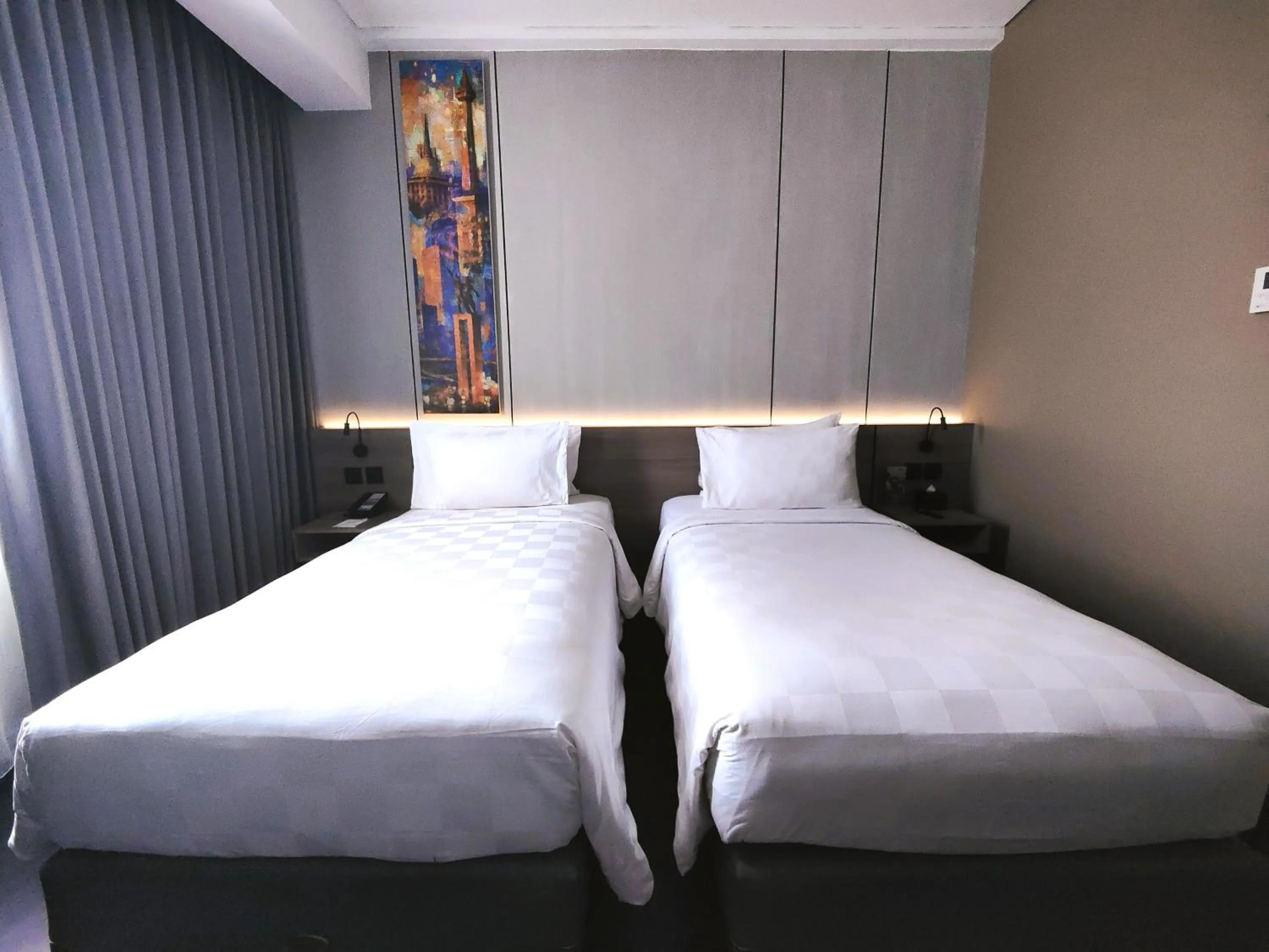 Bedroom, Bed in Citadines Connect Airport Jakarta Hotel