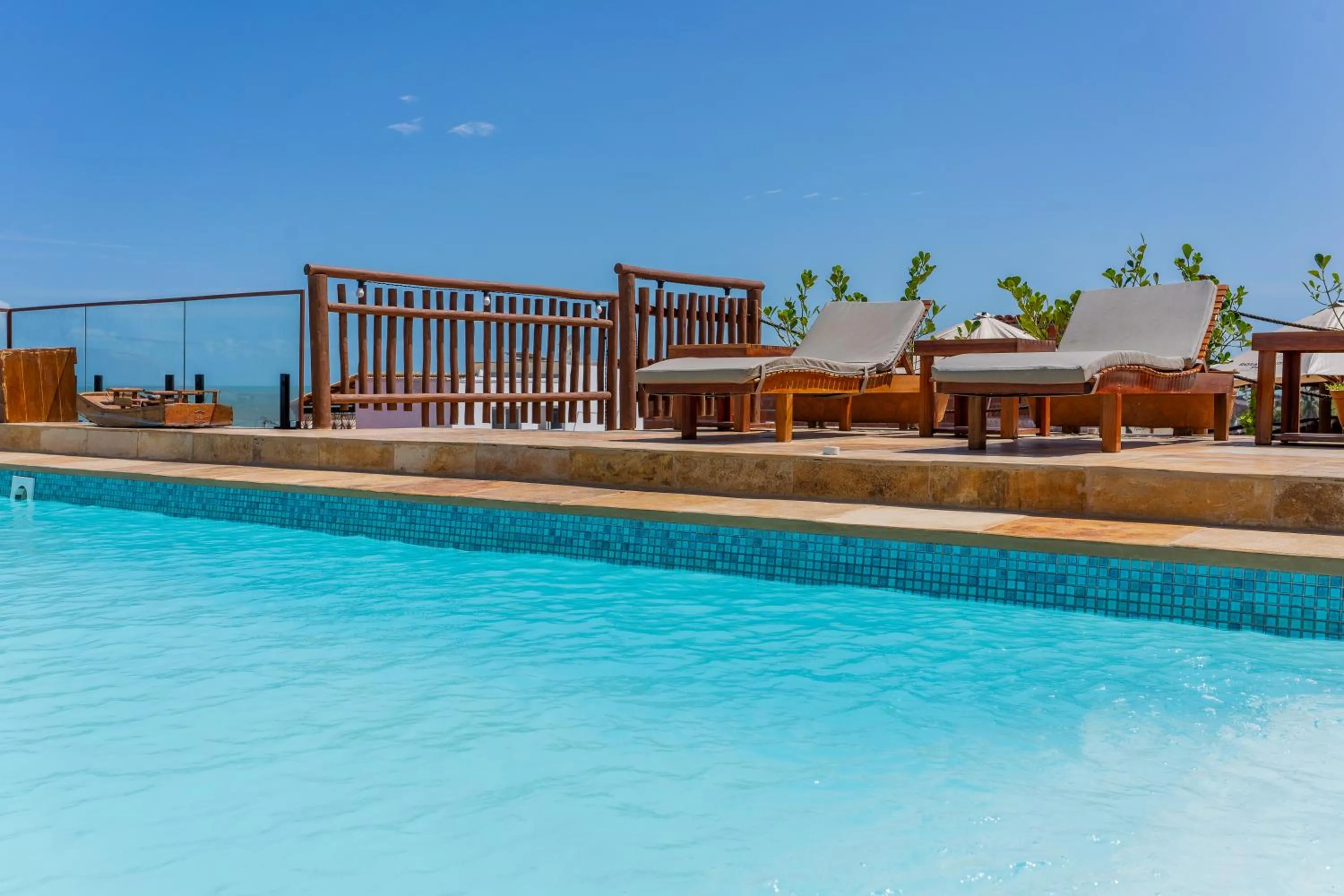 Pool view in Pousada Rota do Kite Preá