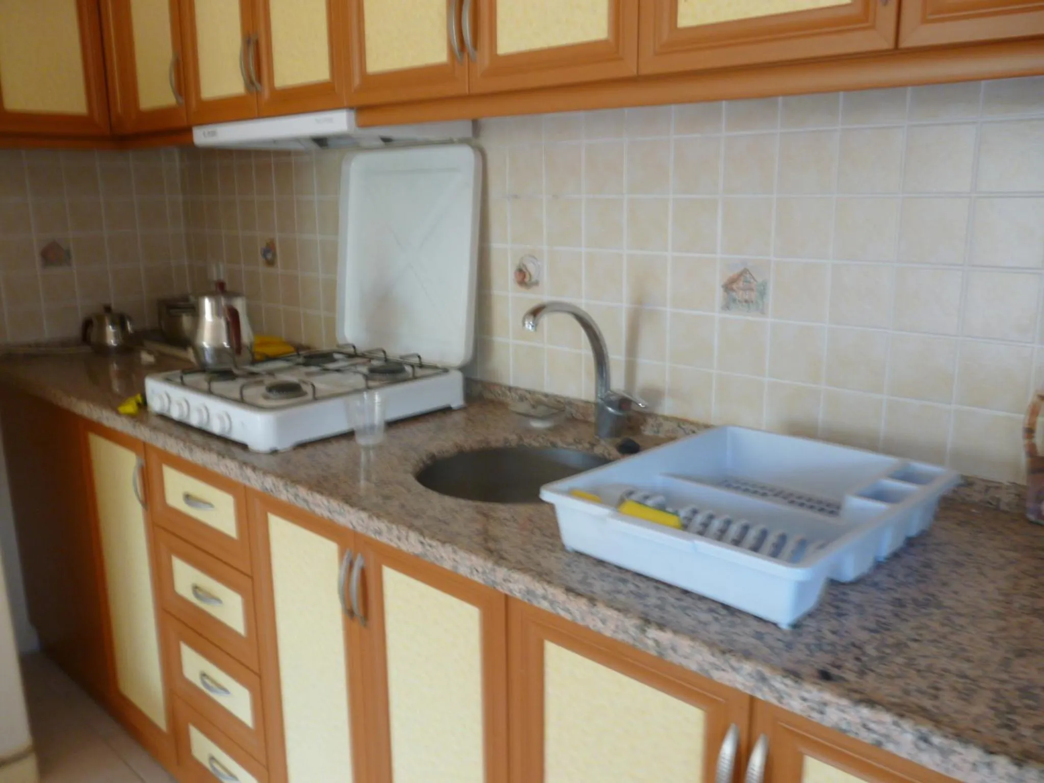 Kitchen or kitchenette in Cicek Hotel & Apartments