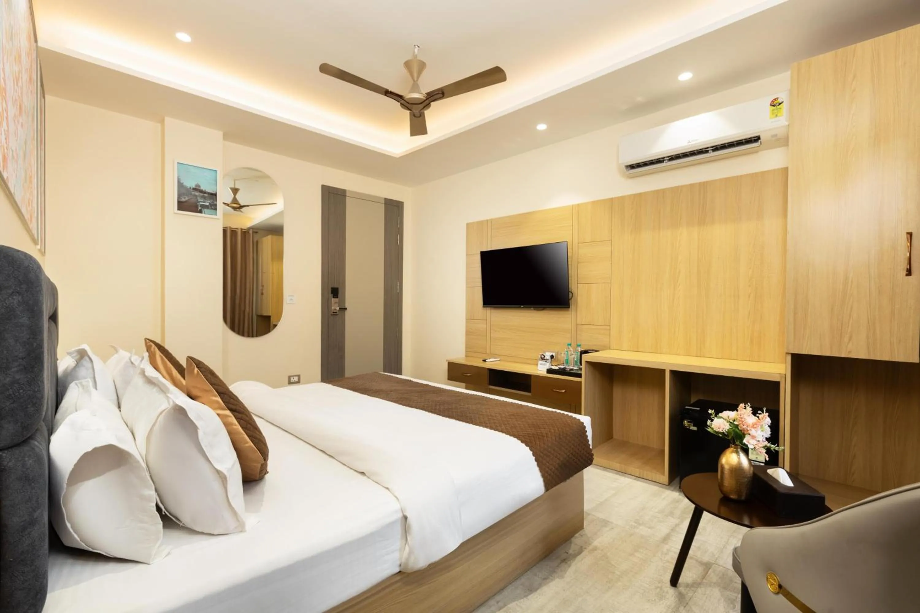 Bed in asar hotel Varanasi