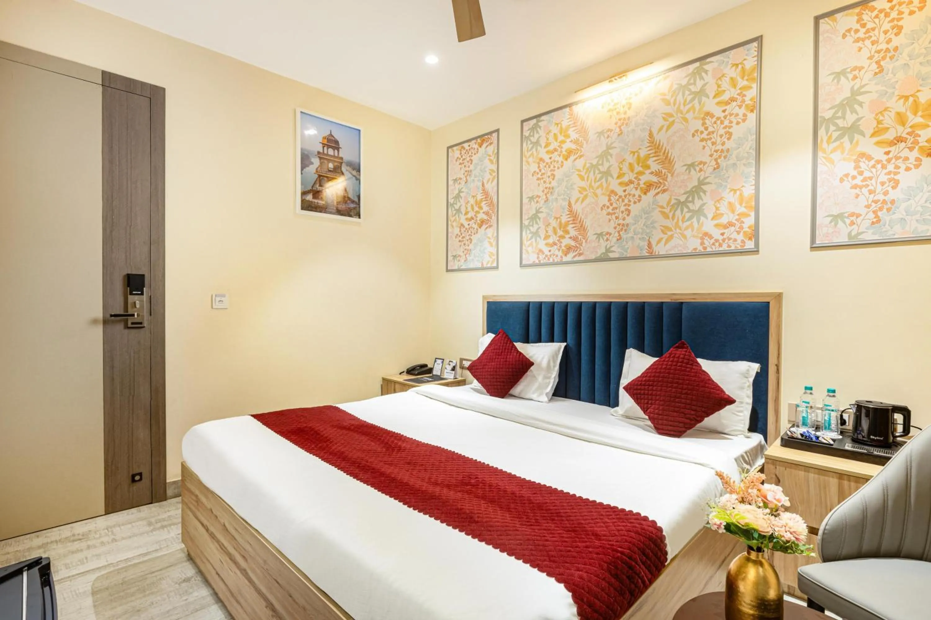 Bed in asar hotel Varanasi