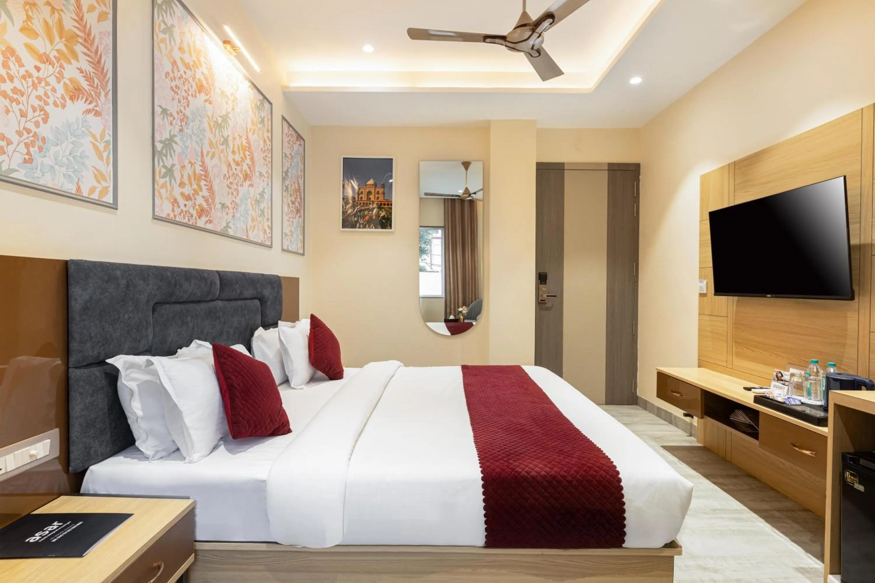 Bed in asar hotel Varanasi