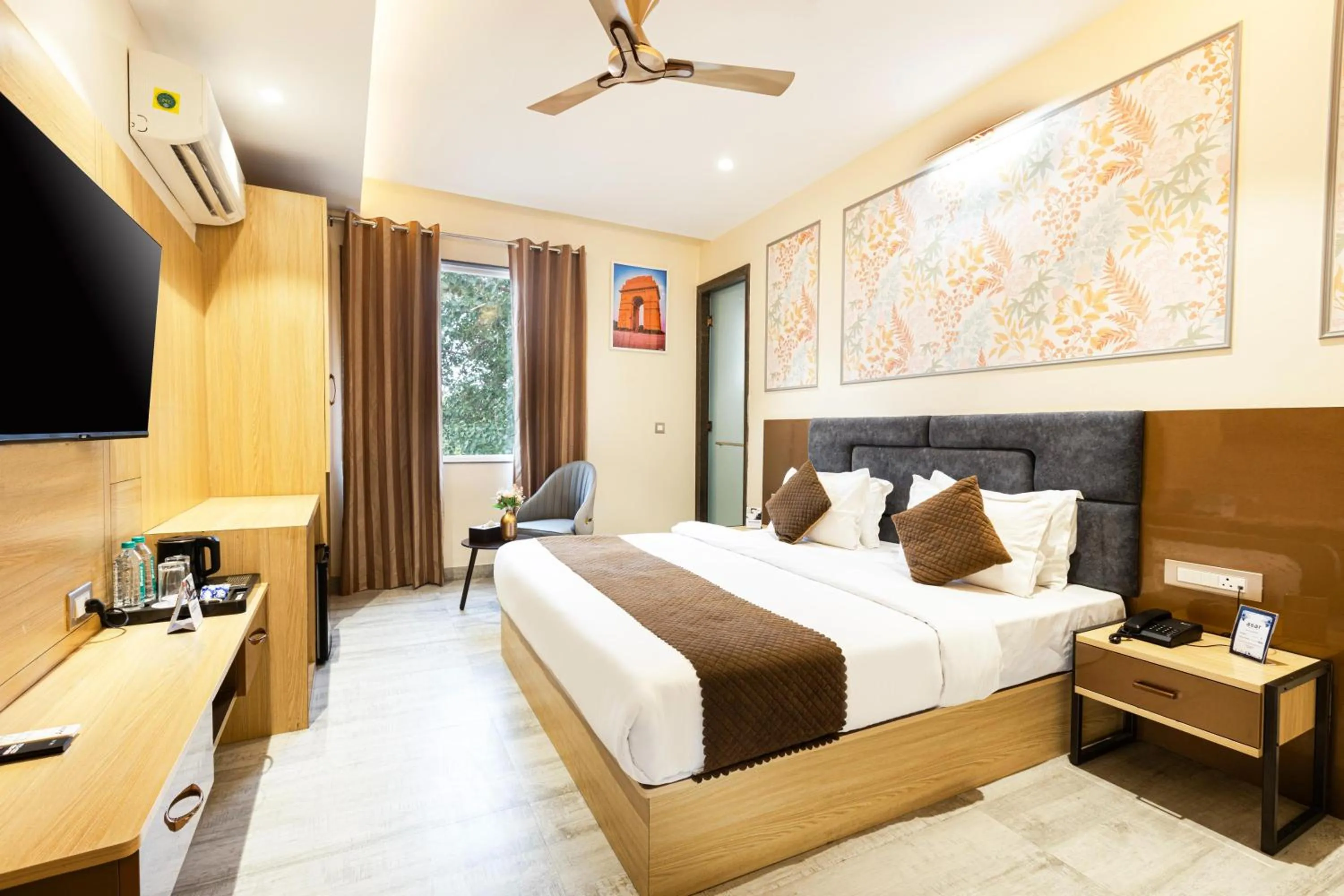 Bed in asar hotel Varanasi