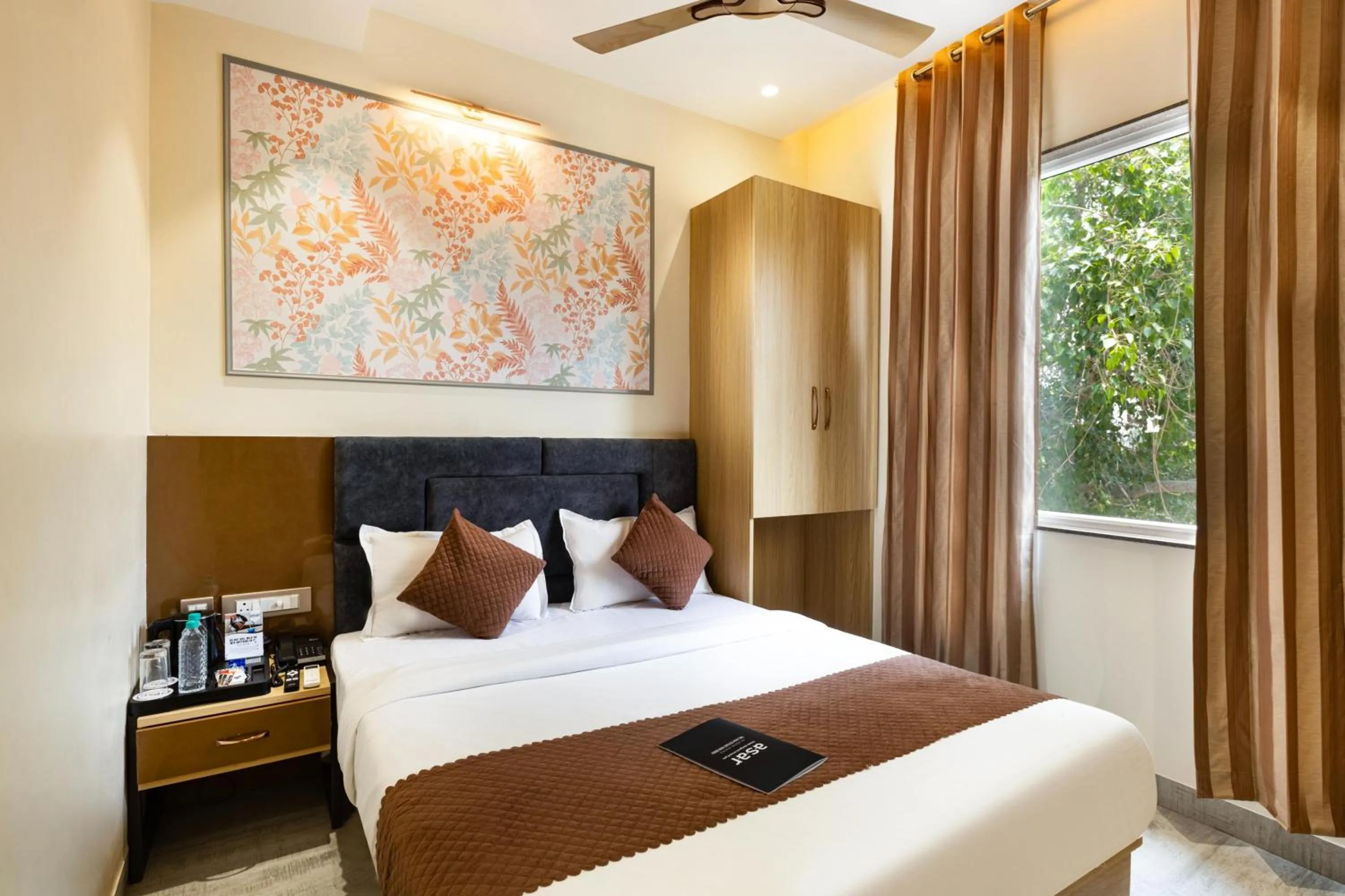 Bed in asar hotel Varanasi
