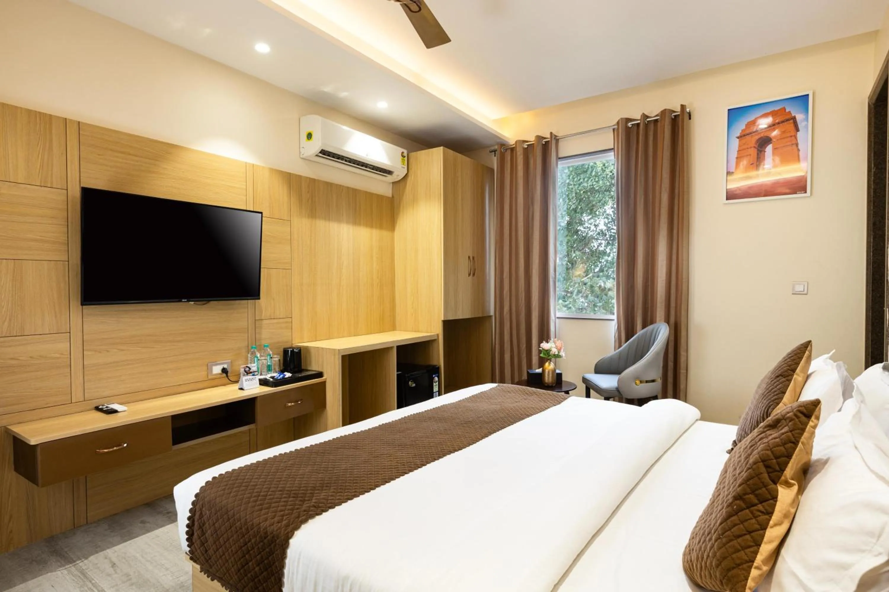 Bed in asar hotel Varanasi
