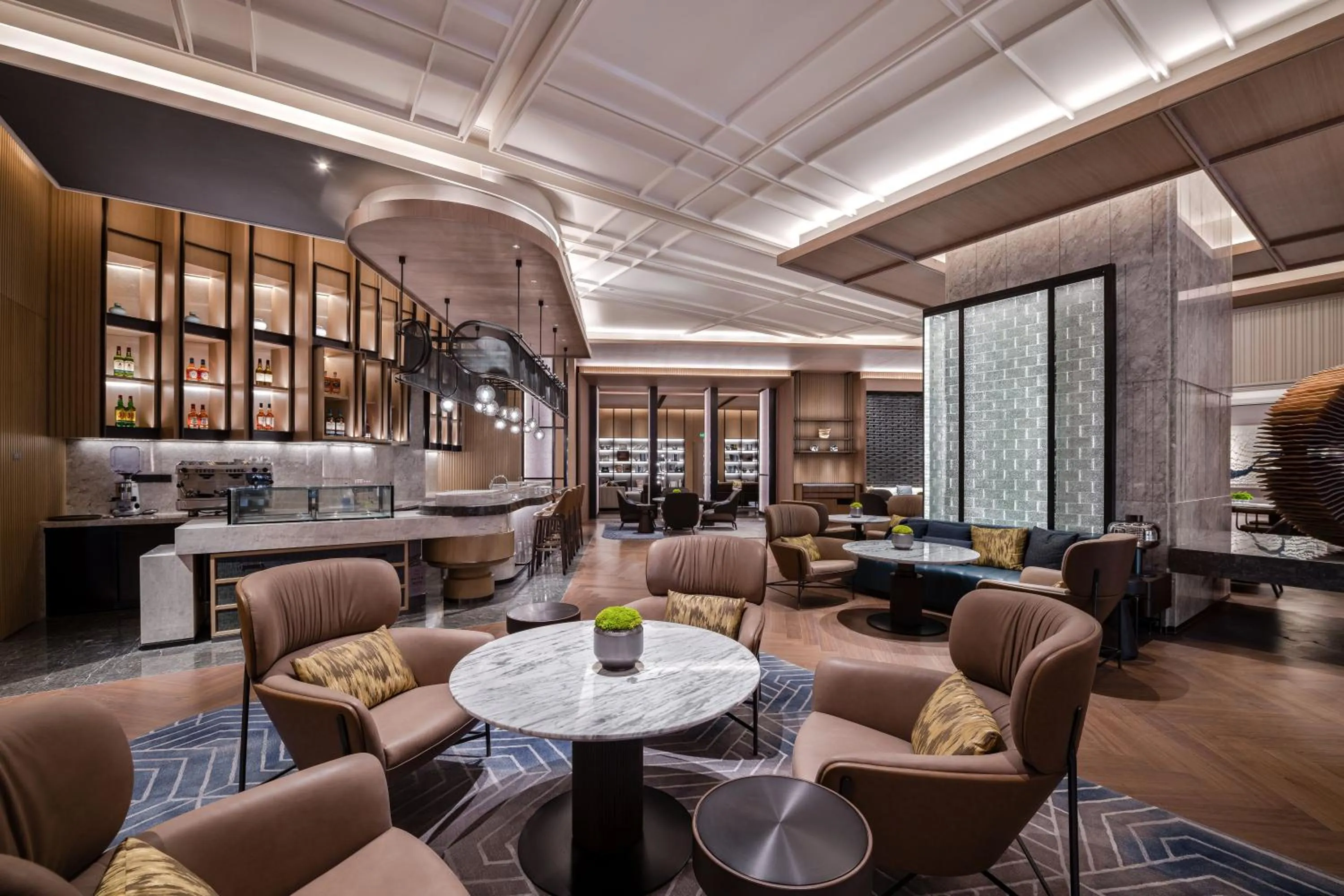 Lounge or bar in Wuhan Marriott Hotel Wuchang