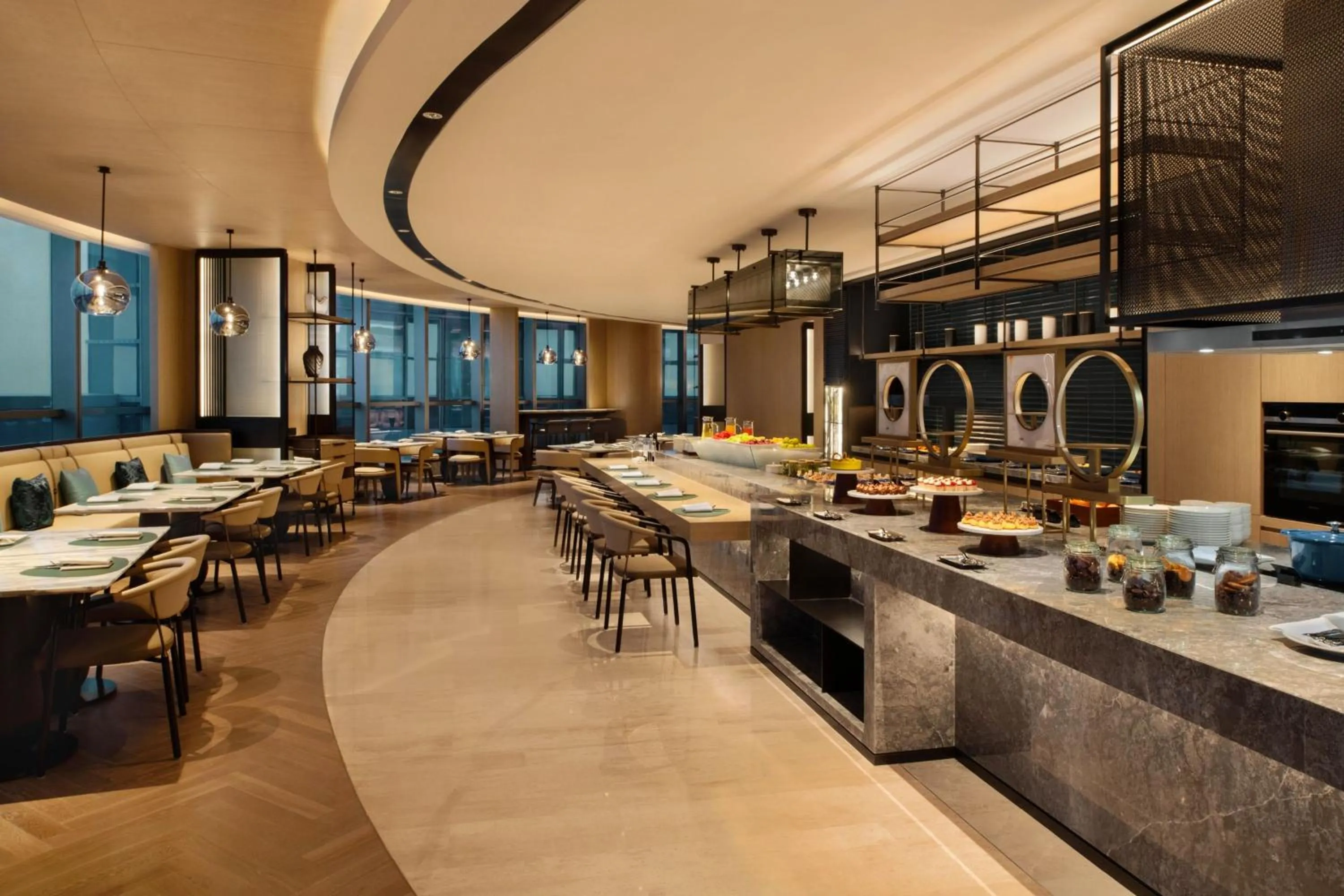 Lounge or bar in Wuhan Marriott Hotel Wuchang