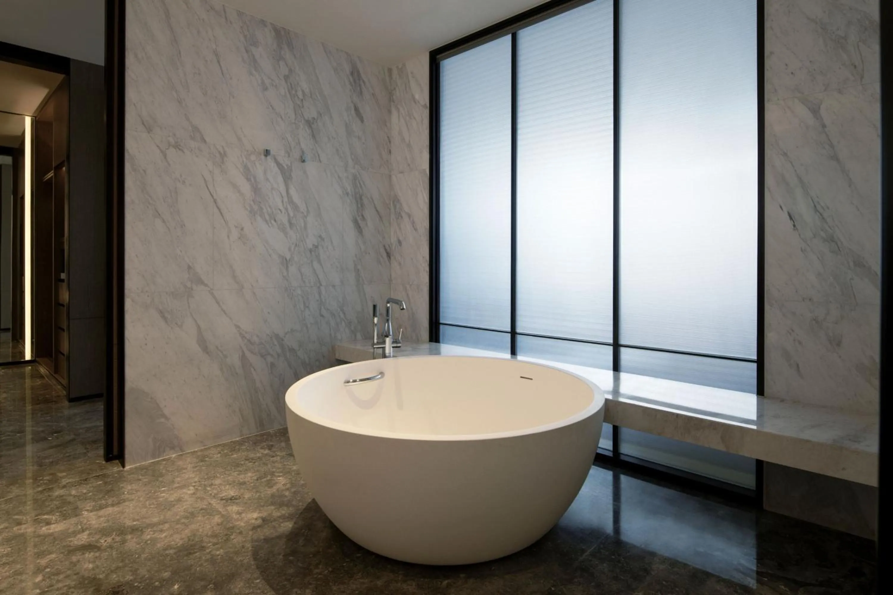 Bathroom in Wuhan Marriott Hotel Wuchang