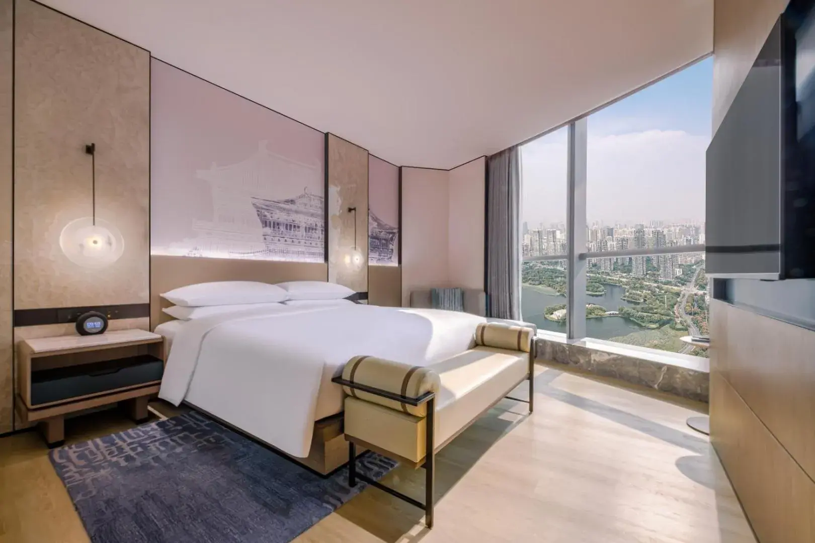 Premium Lake View King in Wuhan Marriott Hotel Wuchang Premium Lake View King in Wuhan Marriott Hotel Wuchang