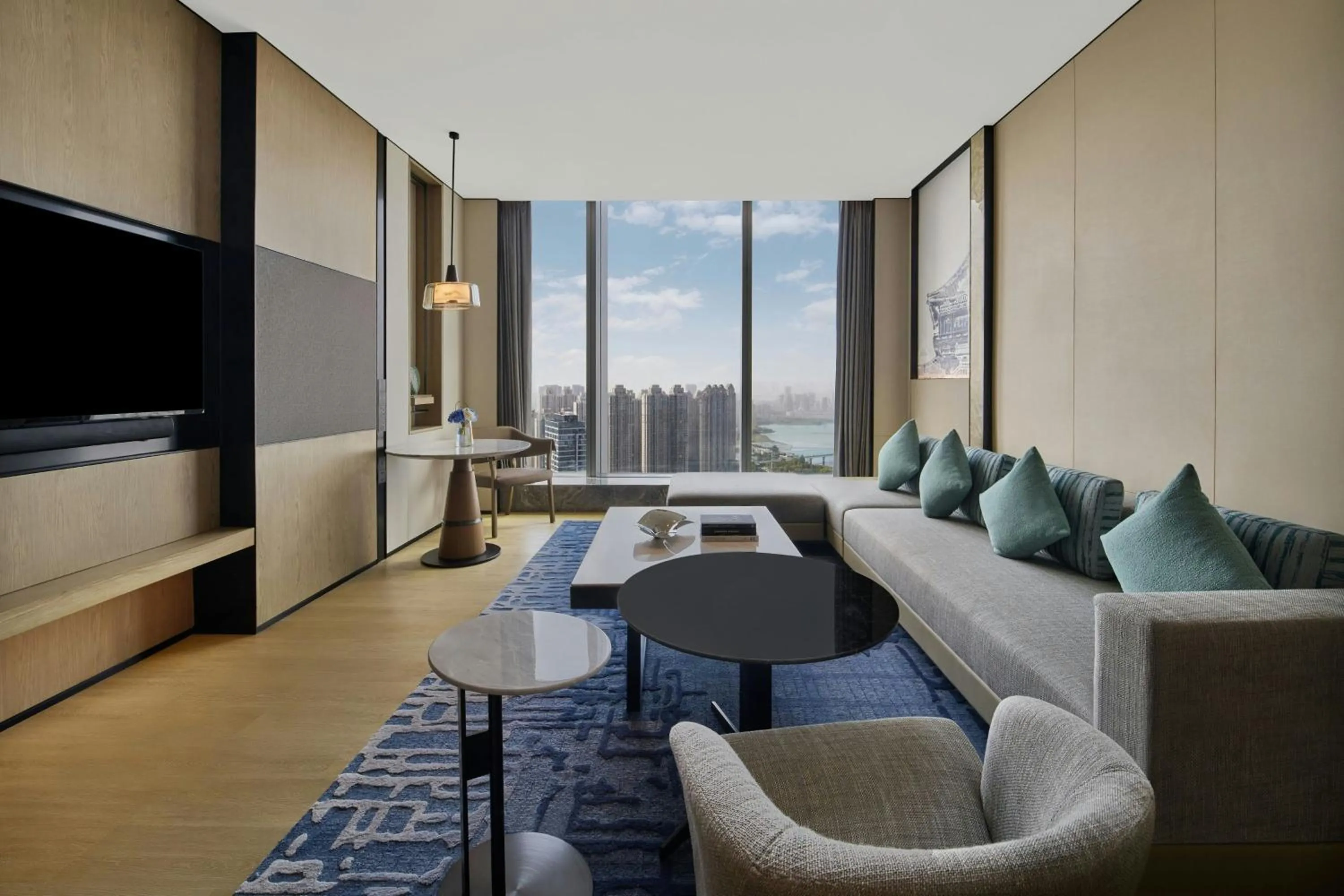 Bedroom in Wuhan Marriott Hotel Wuchang