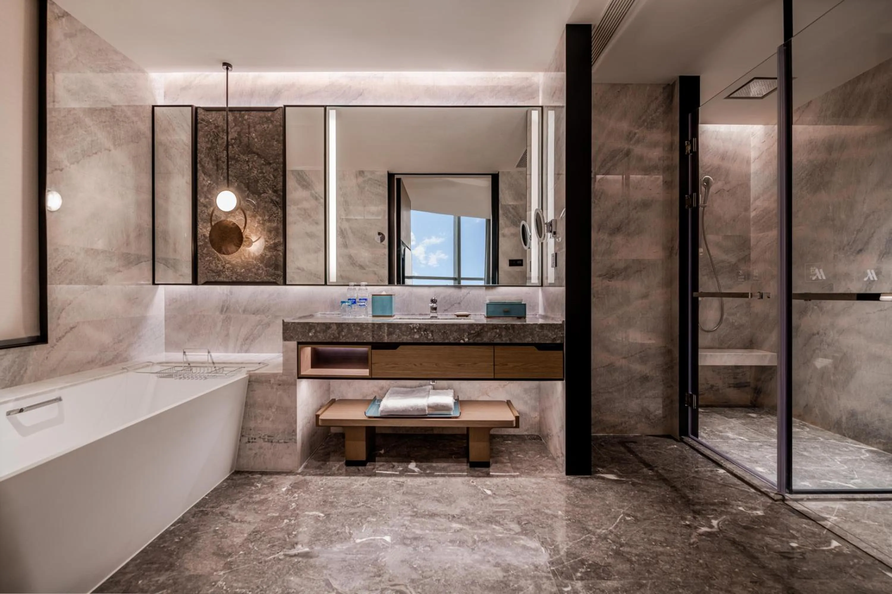 Shower in Wuhan Marriott Hotel Wuchang