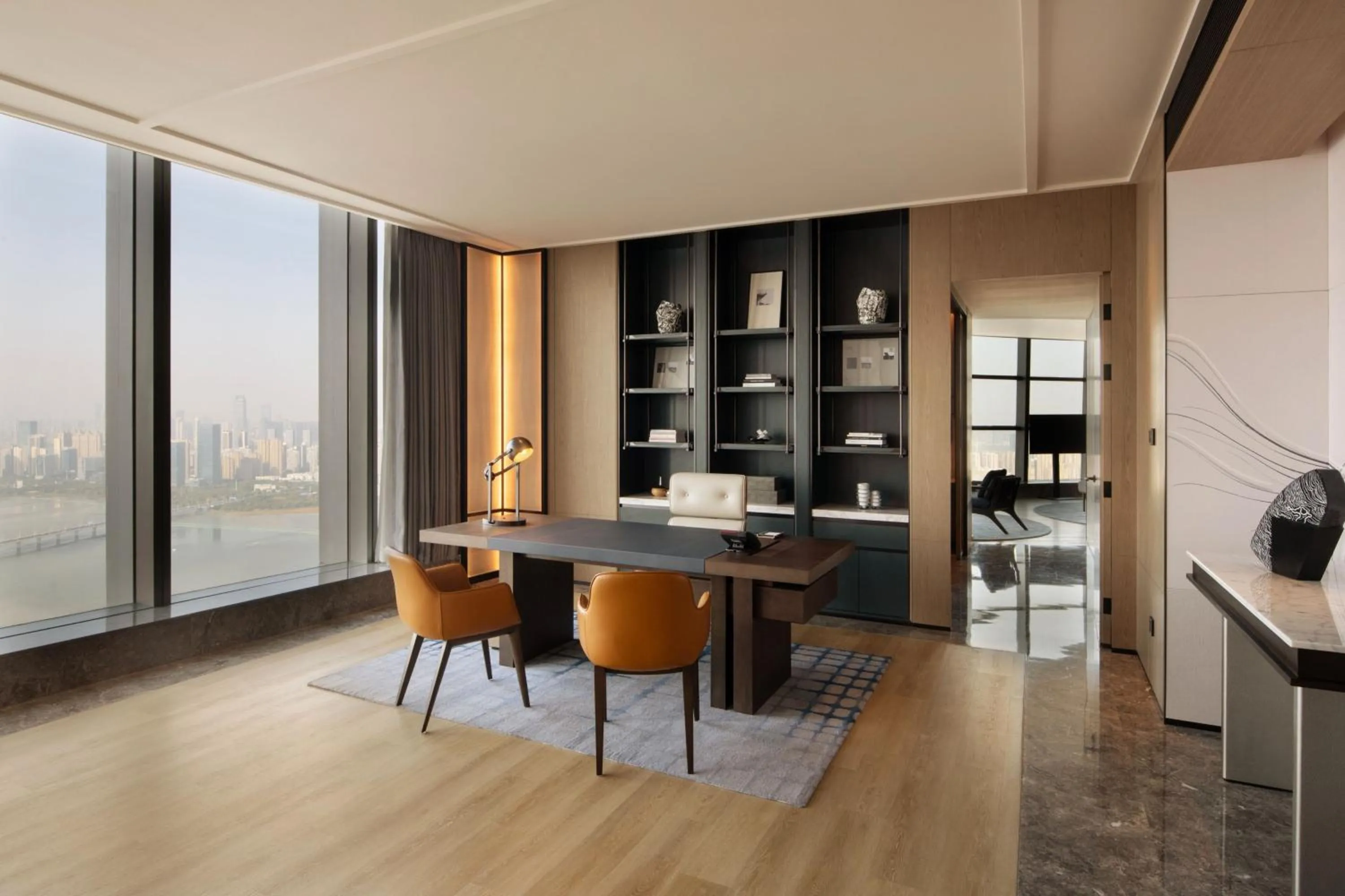 Bedroom in Wuhan Marriott Hotel Wuchang