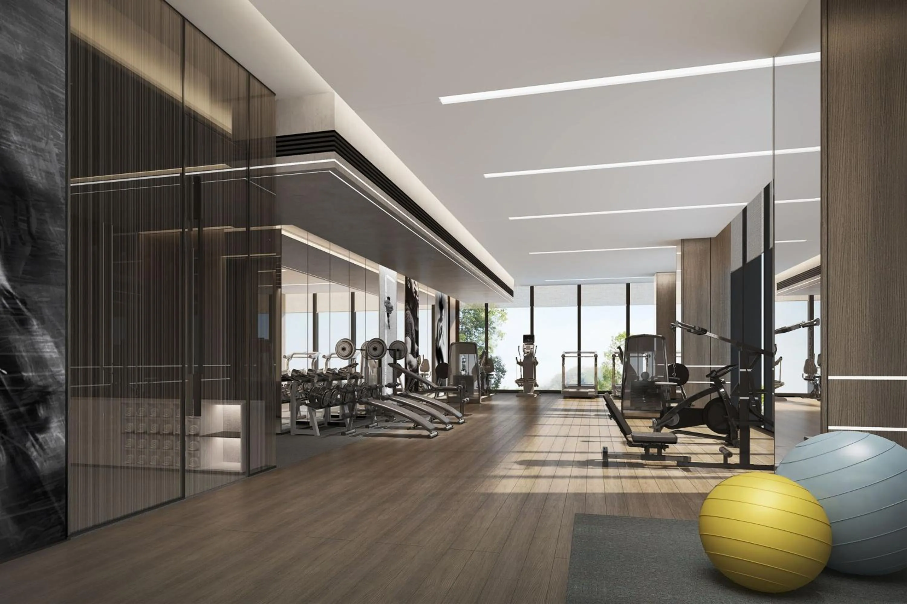 Fitness centre/facilities in Wuhan Marriott Hotel Wuchang