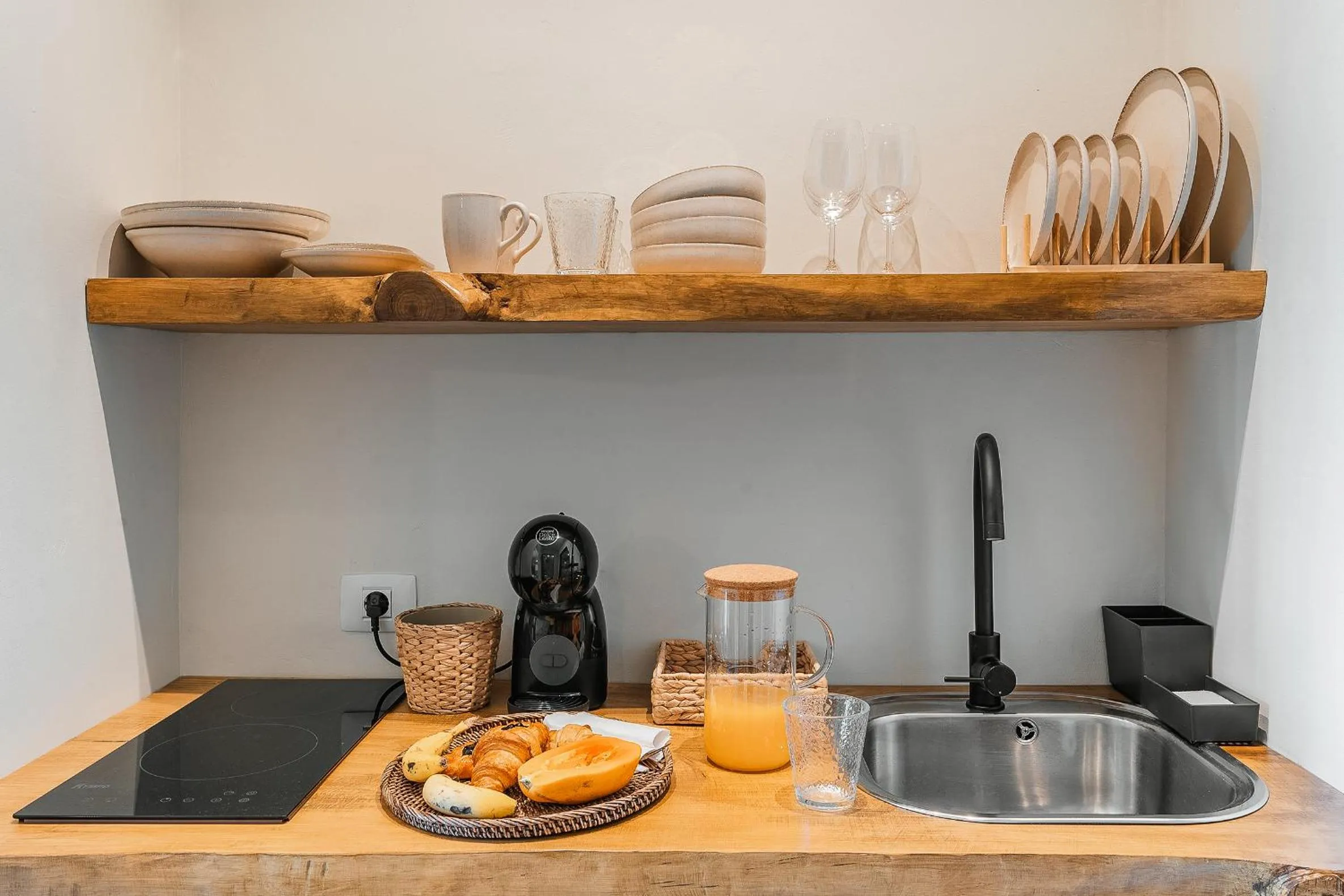 Kitchen or kitchenette in Boutique Eco Hotel Costa Mágica