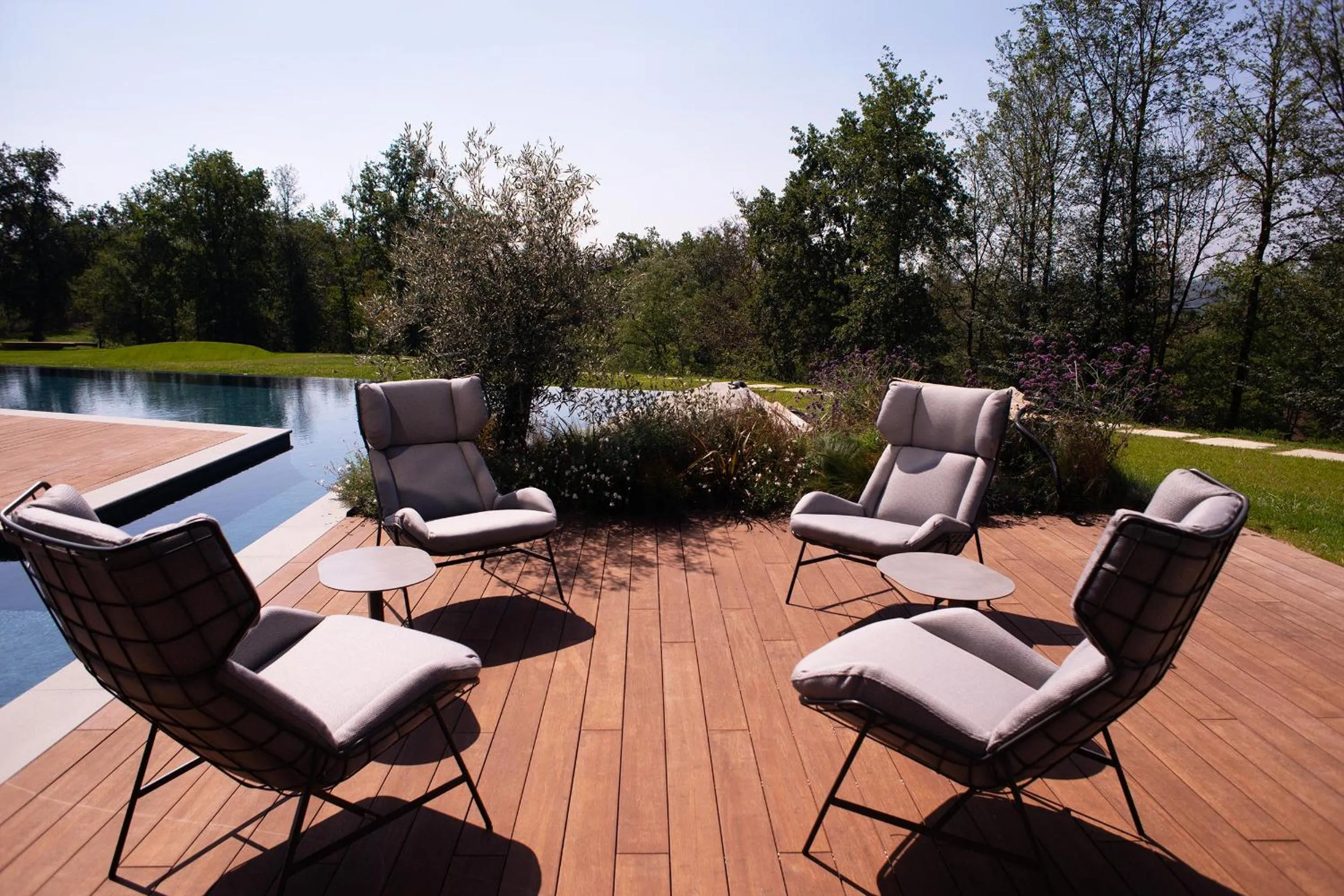 Pool view in Le Cattedrali Relais by Laqua Collection