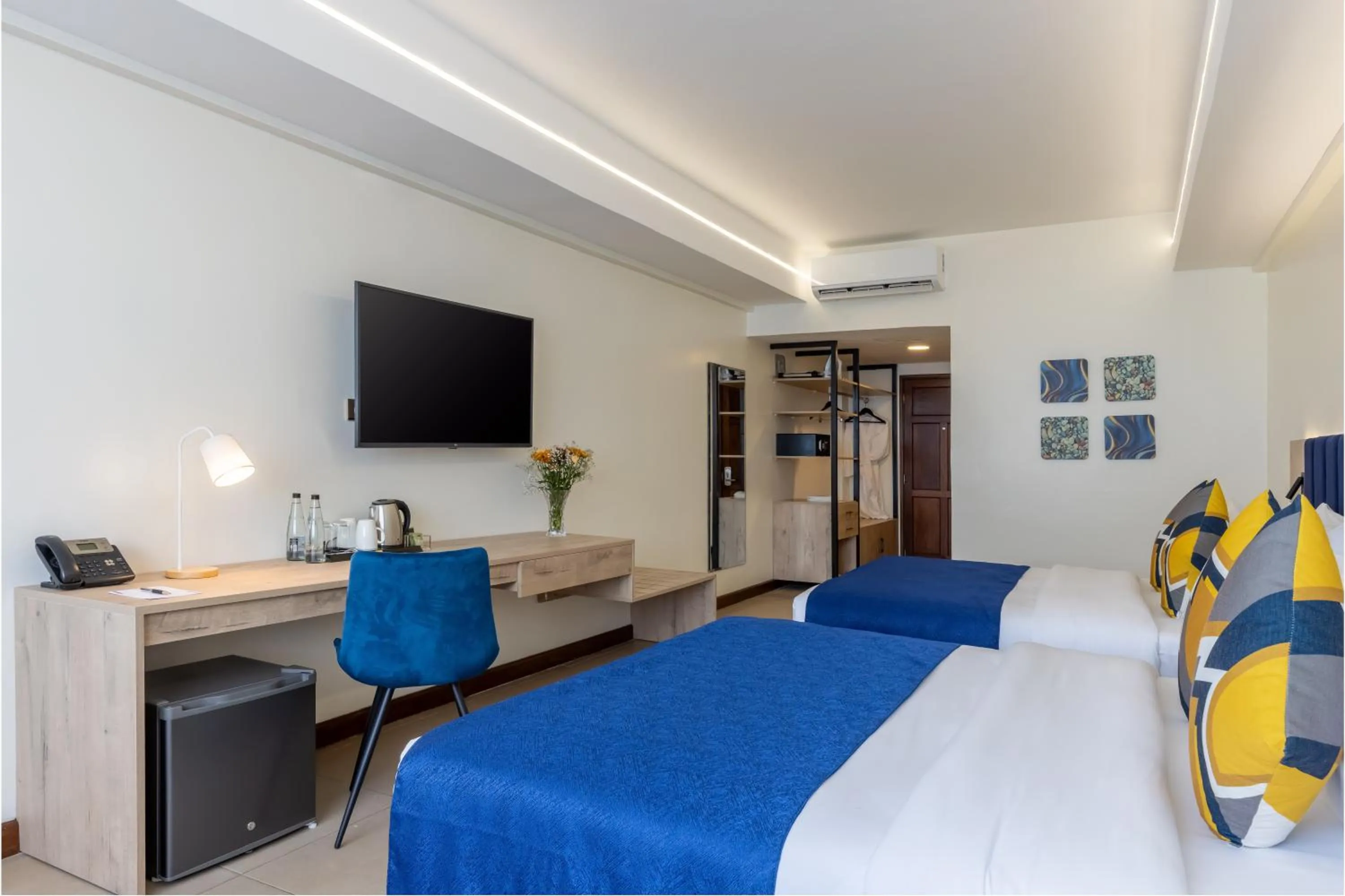 Bed in Premium Inn Mombasa City