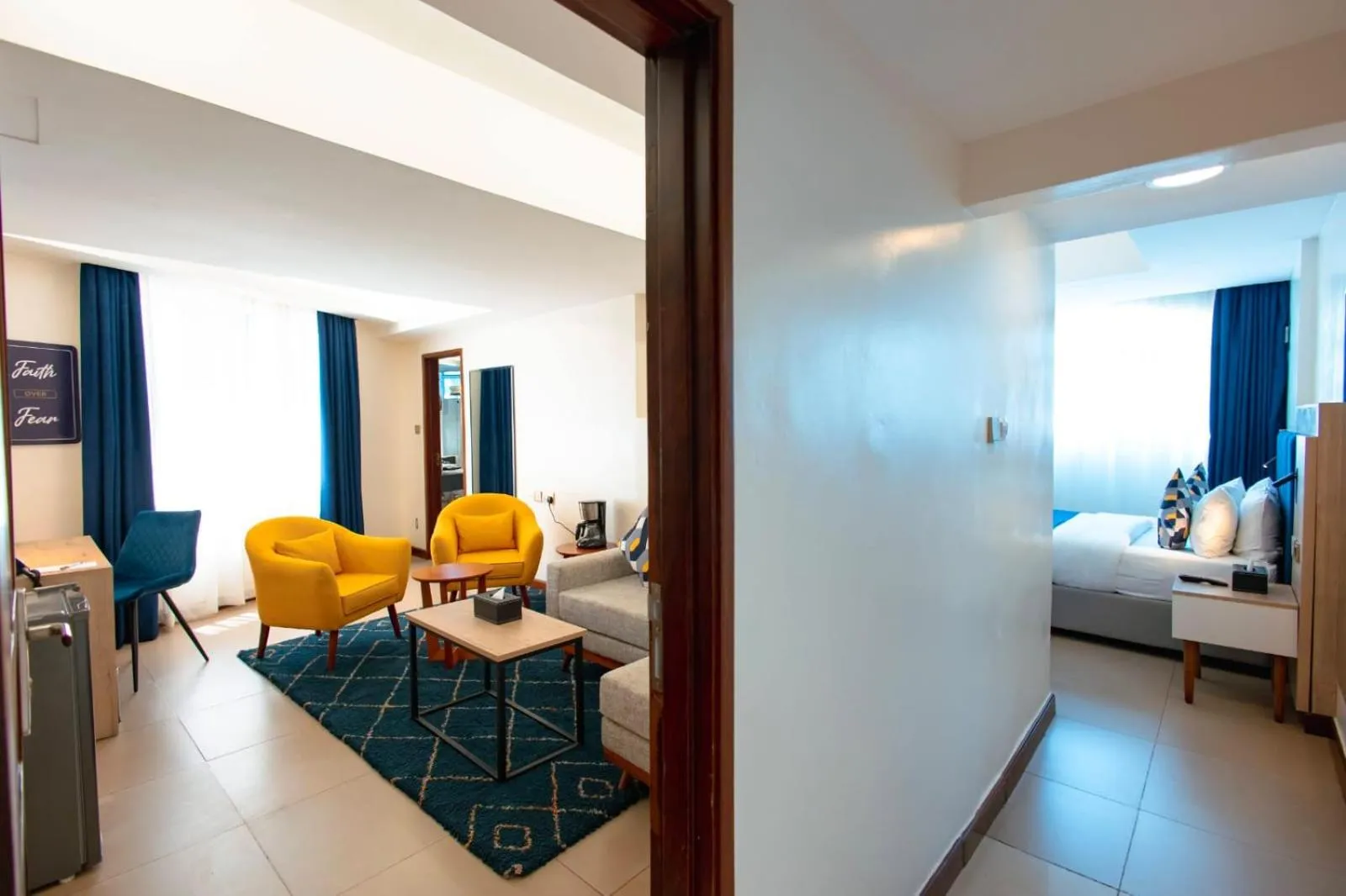 Bed in Premium Inn Mombasa City