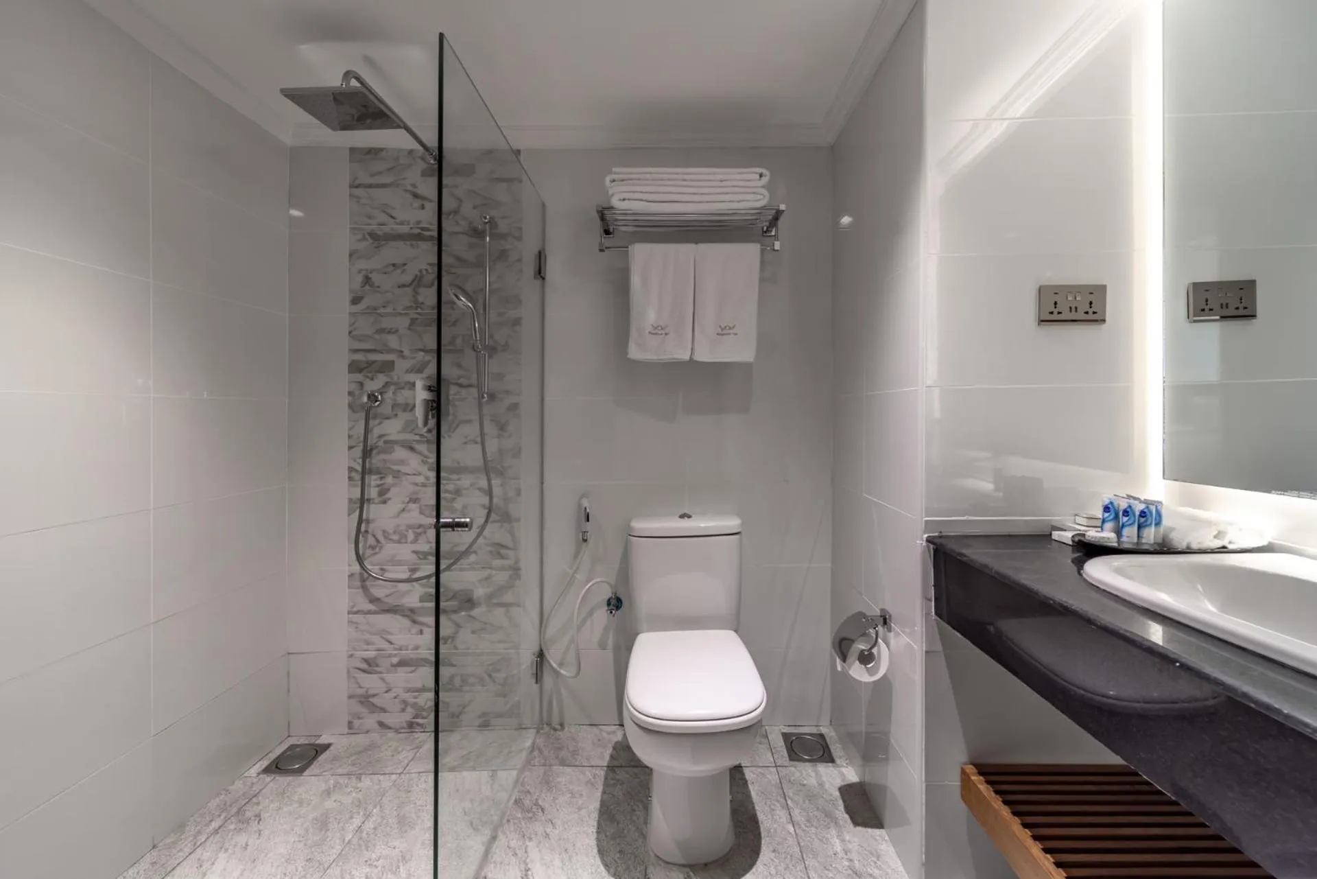 Shower in Premium Inn Mombasa City