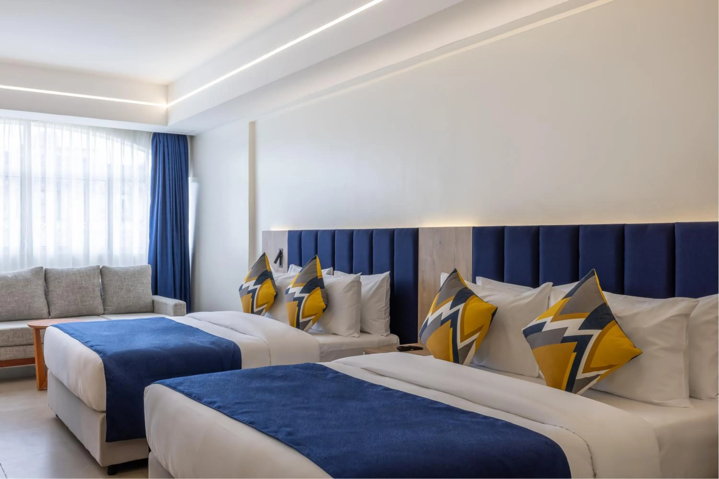 Bed in Premium Inn Mombasa City